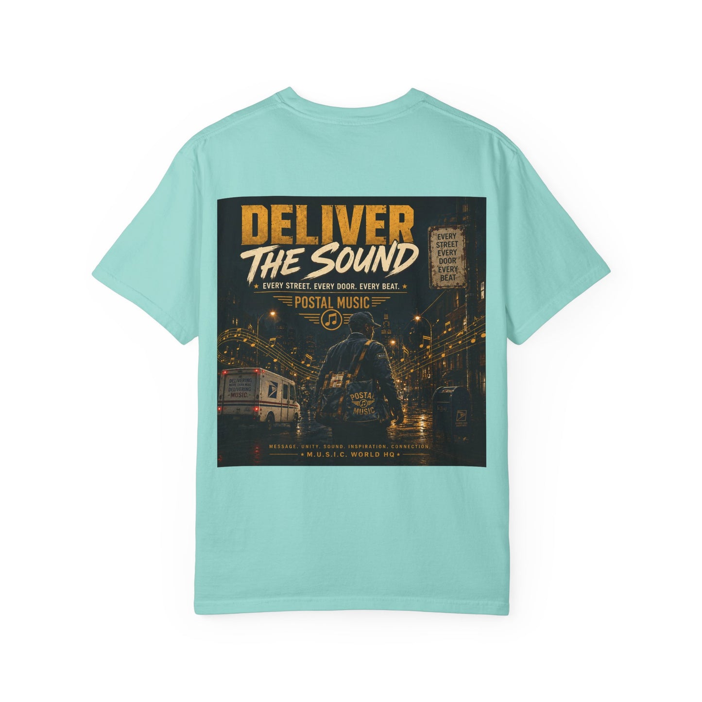 Postal Music — Deliver the Sound — Garment-Dyed T-Shirt