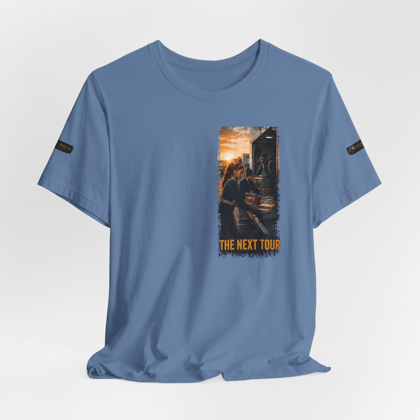 Postal Music — The Next Tour Premium Unisex T-Shirt — Color Group 7 of 11
