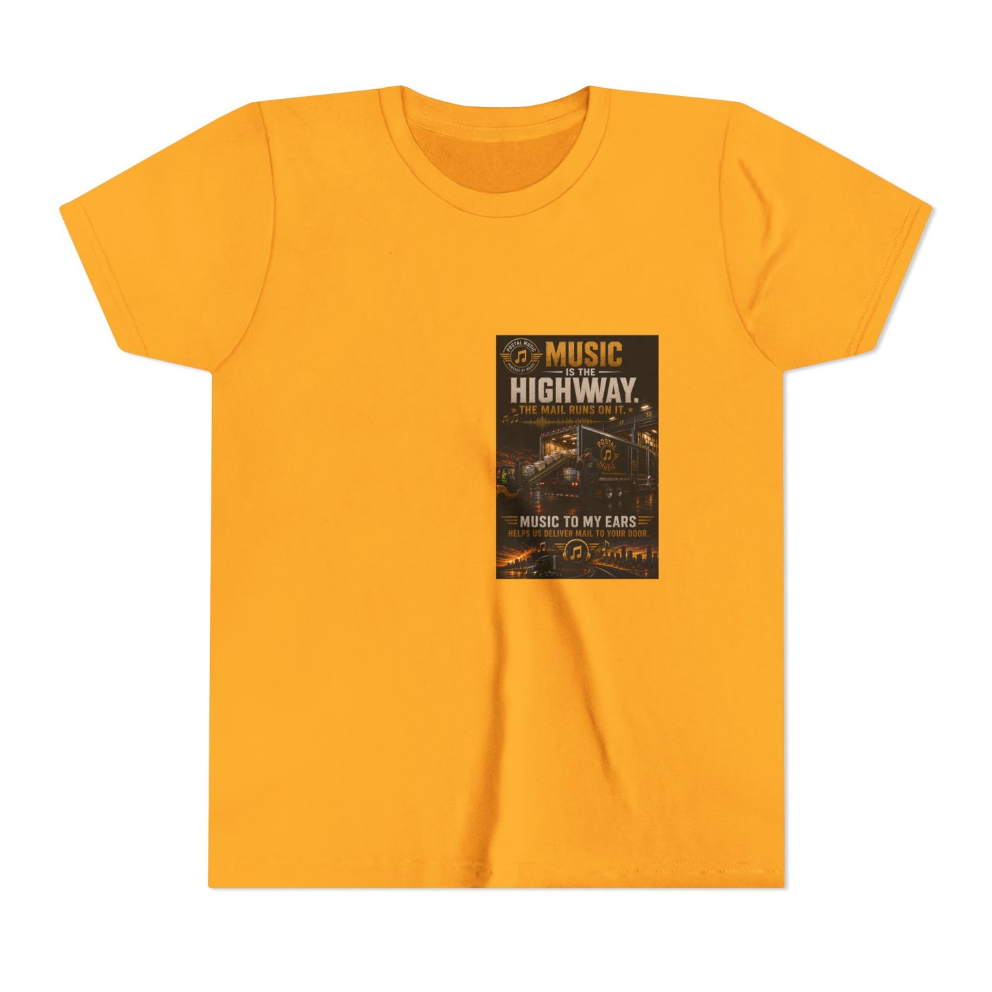 Postal Music — Music Is the Highway — Youth T-Shirt