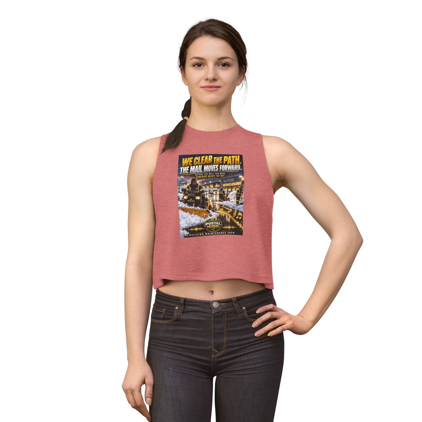 Postal Music - We Clear the Path - Women's Cropped T-Shirt