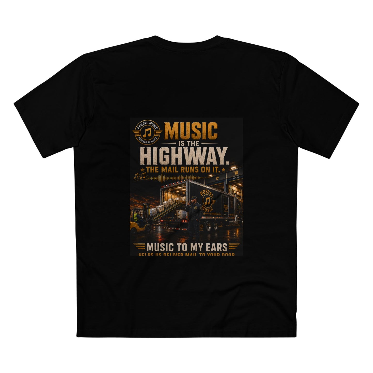 Postal Music — Music Is the Highway — Streetwear T-Shirt
