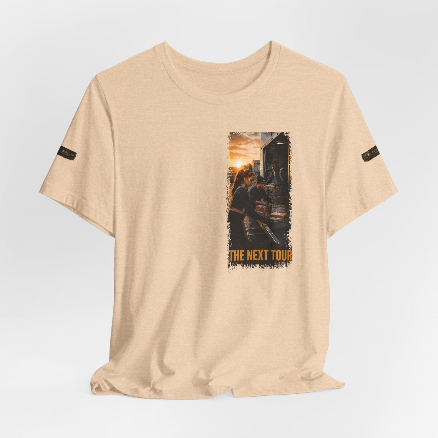 Postal Music — The Next Tour Premium Unisex T-Shirt — Color Group 6 of 11
