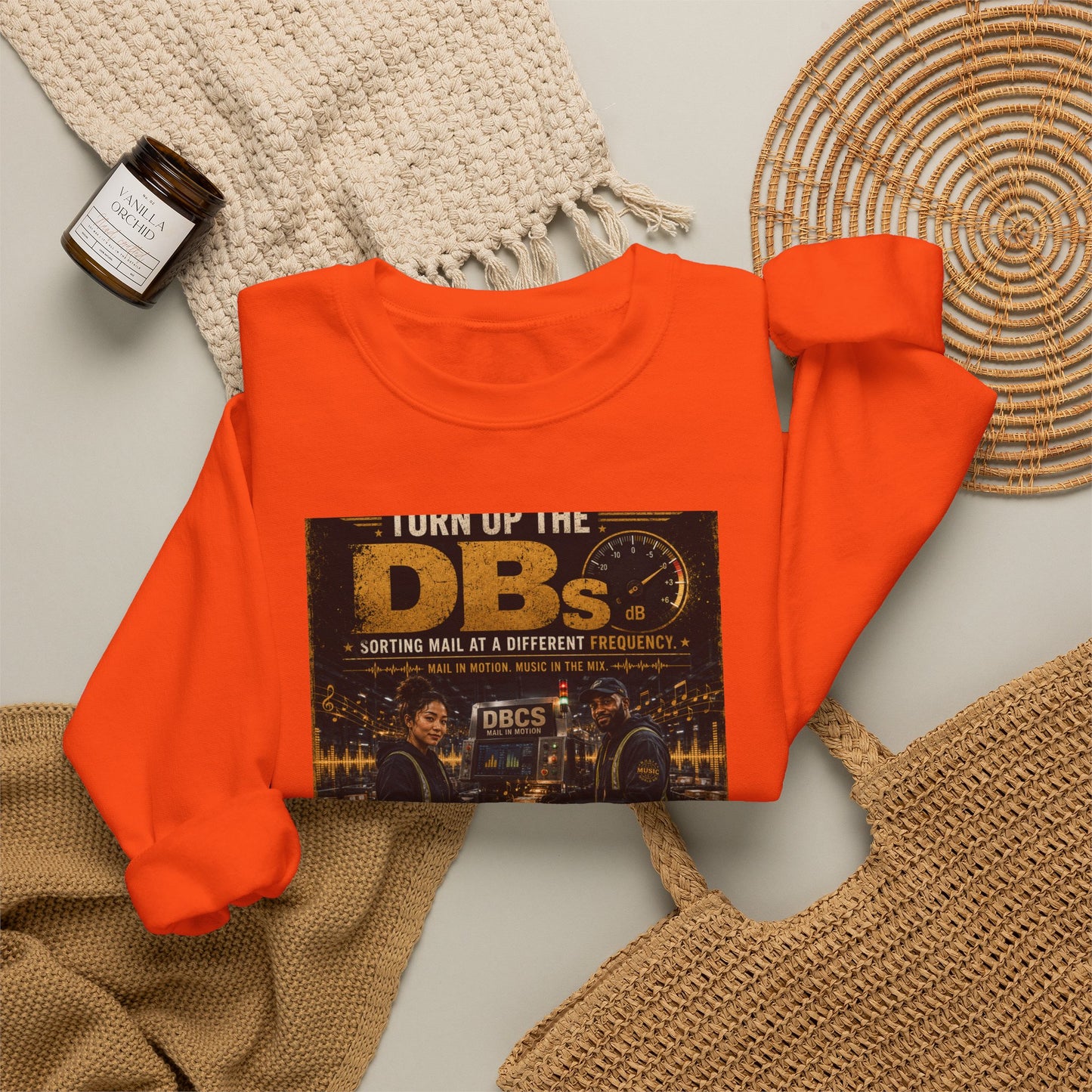 Turn Up the DBs — Men's Crewneck Sweatshirt (Jogger Set Top)