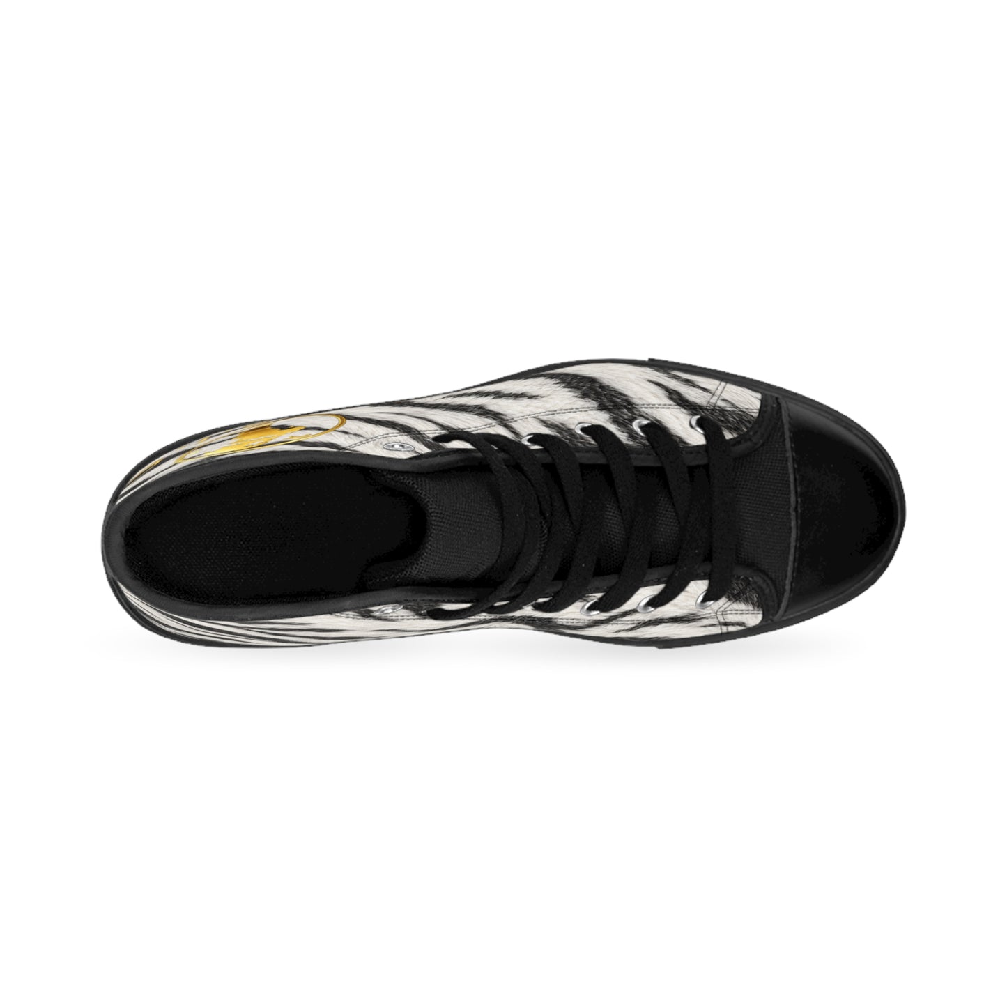Wild by Design™ — White Tiger Print High-Top Sneakers | Big Cat Dynasty