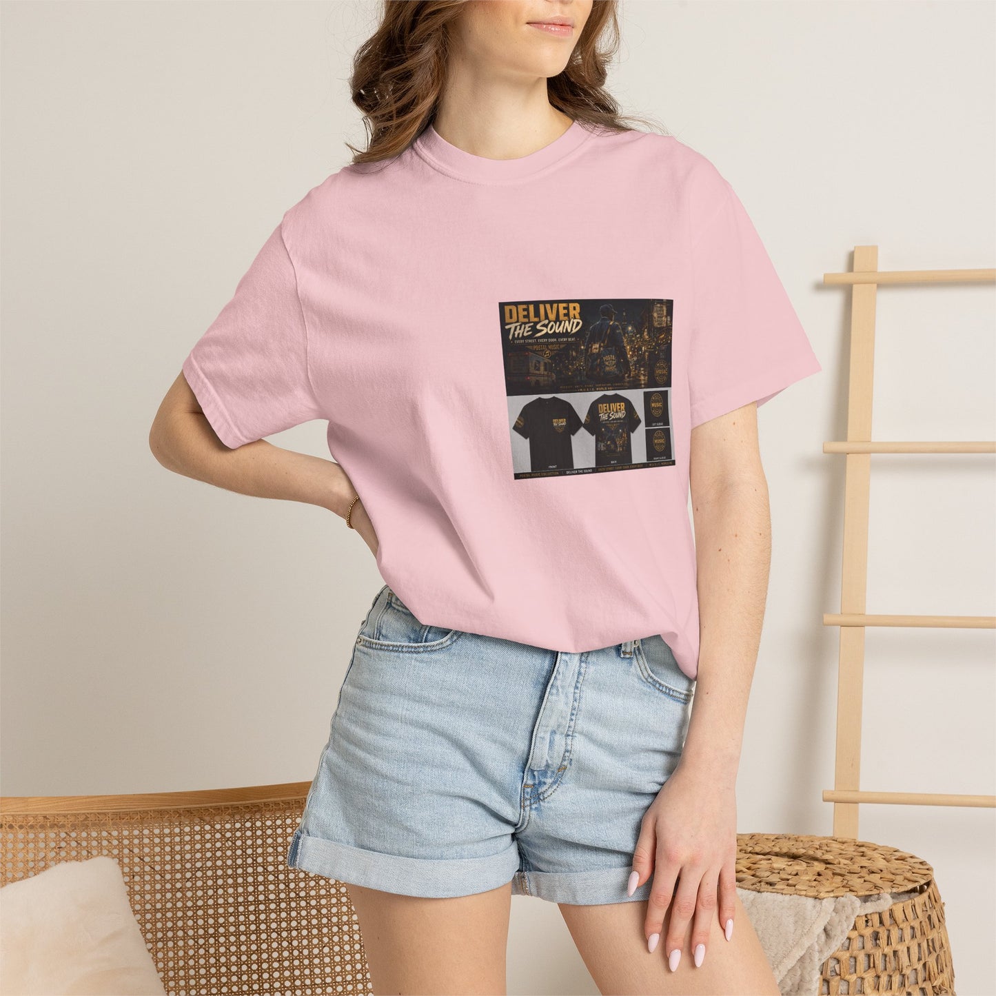 Postal Music — Deliver the Sound — Garment-Dyed T-Shirt