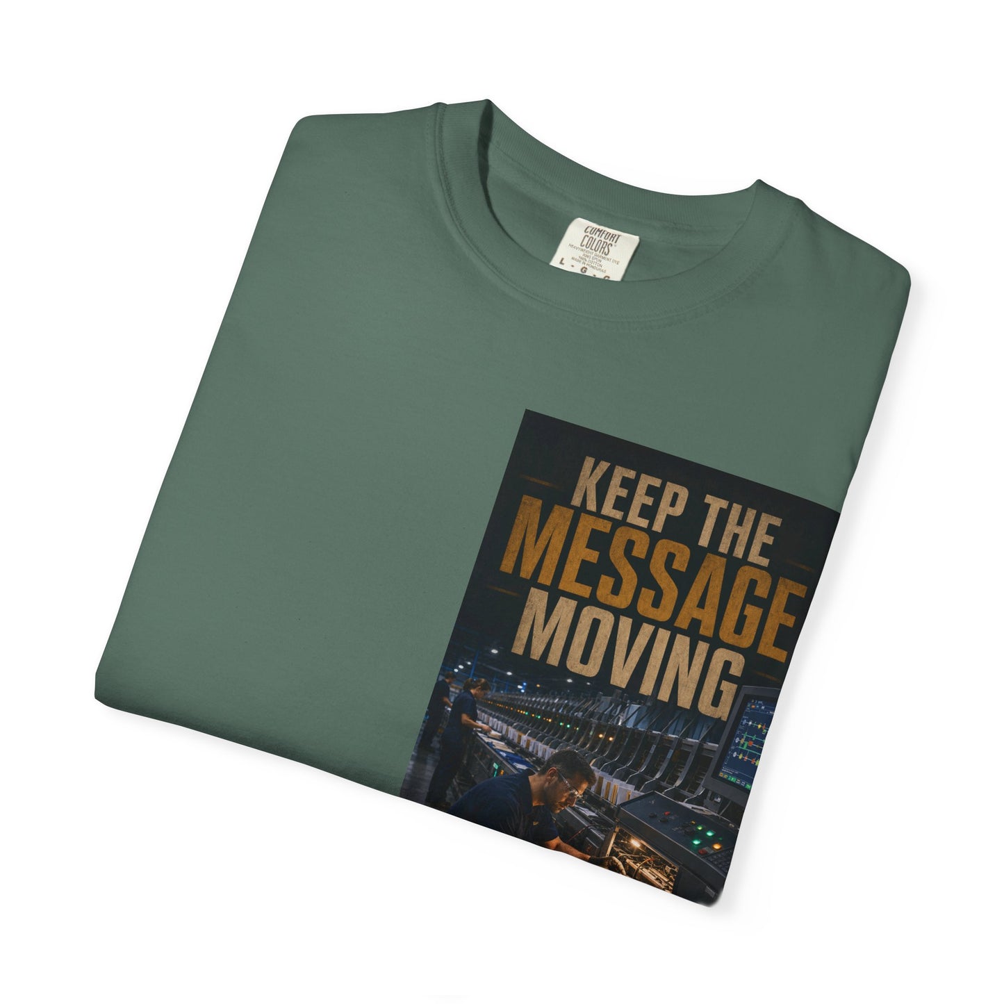 Postal Music — Keep the Message Moving — Garment-Dyed T-Shirt