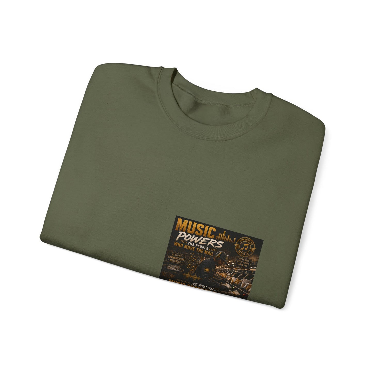 Postal Music — Music Powers the People — Core Crewneck Sweatshirt