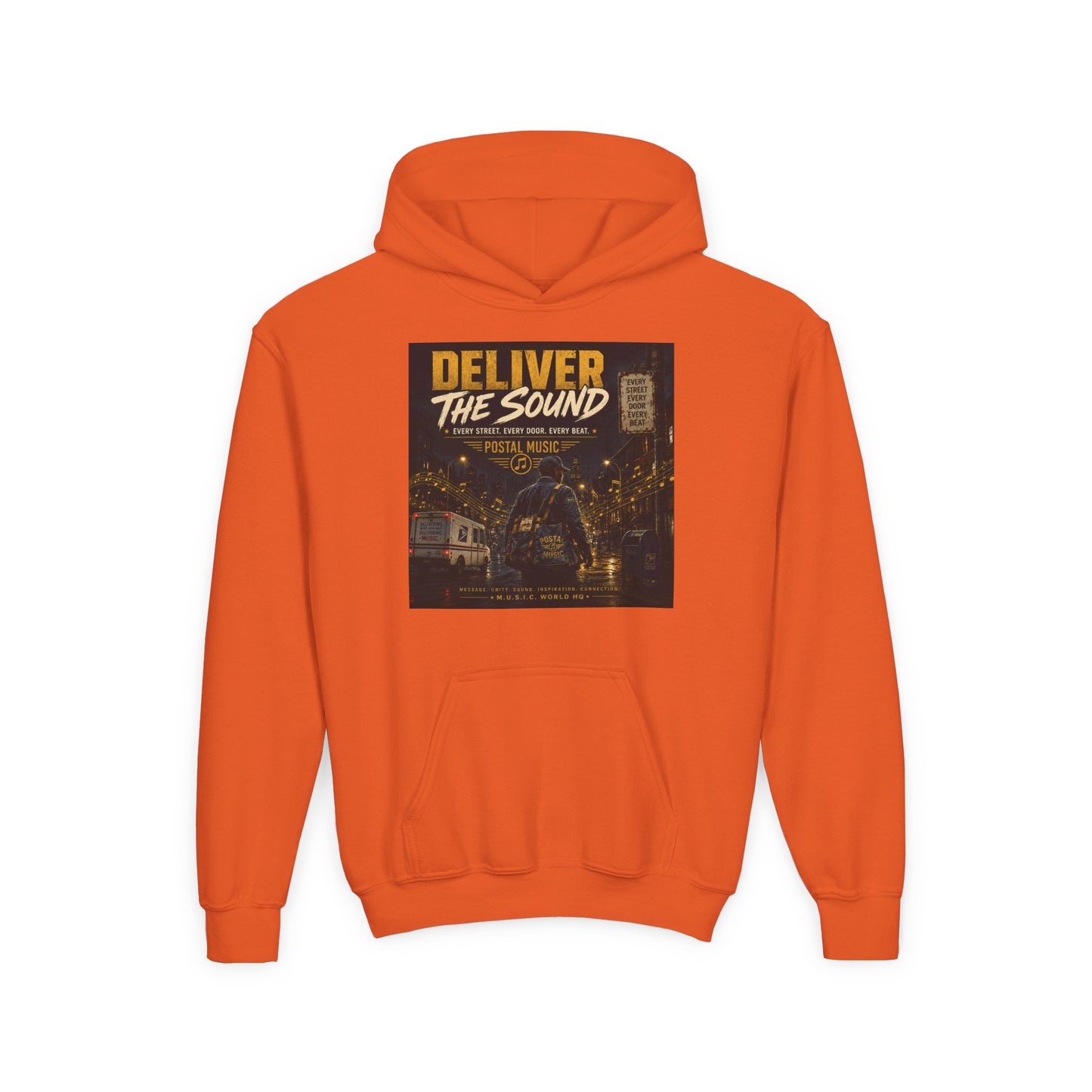 Postal Music — Deliver the Sound — Youth Hoodie