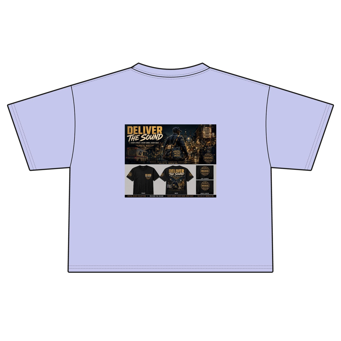 Postal Music — Deliver the Sound — Women's Boxy T-Shirt