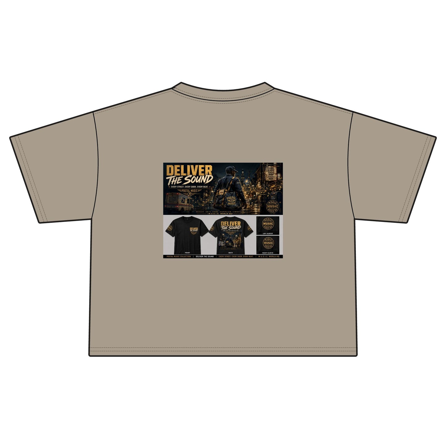 Postal Music — Deliver the Sound — Women's Boxy T-Shirt