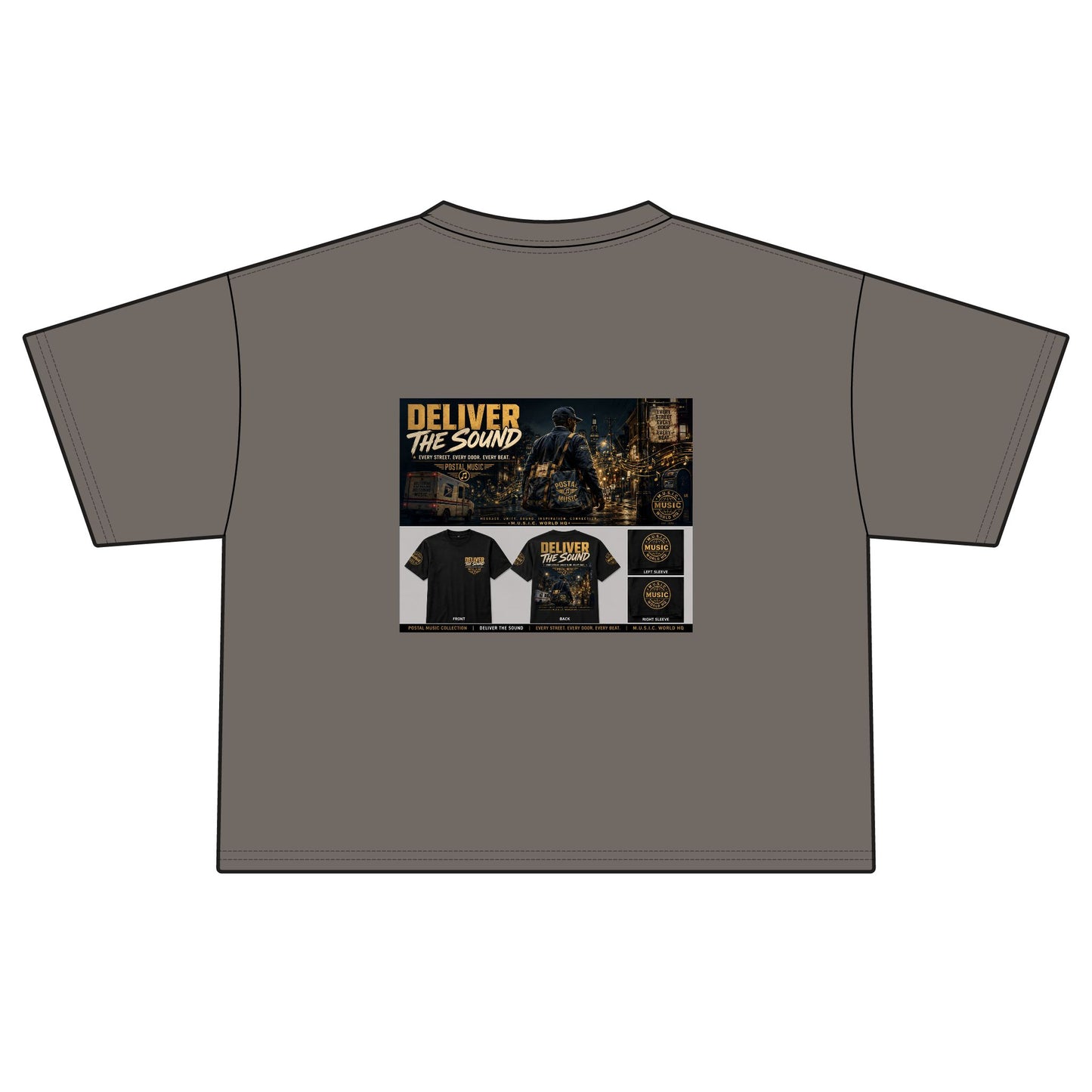Postal Music — Deliver the Sound — Women's Boxy T-Shirt
