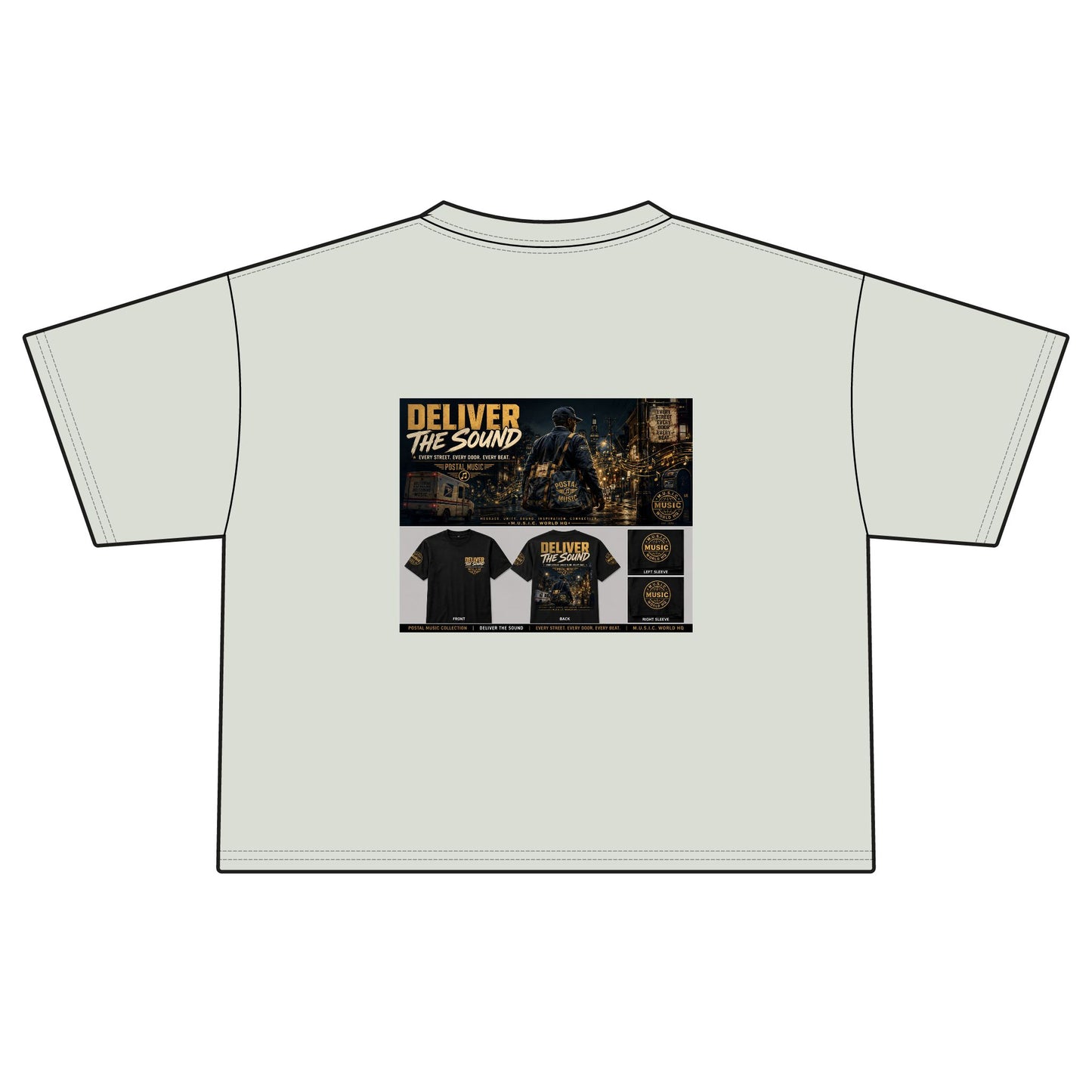 Postal Music — Deliver the Sound — Women's Boxy T-Shirt