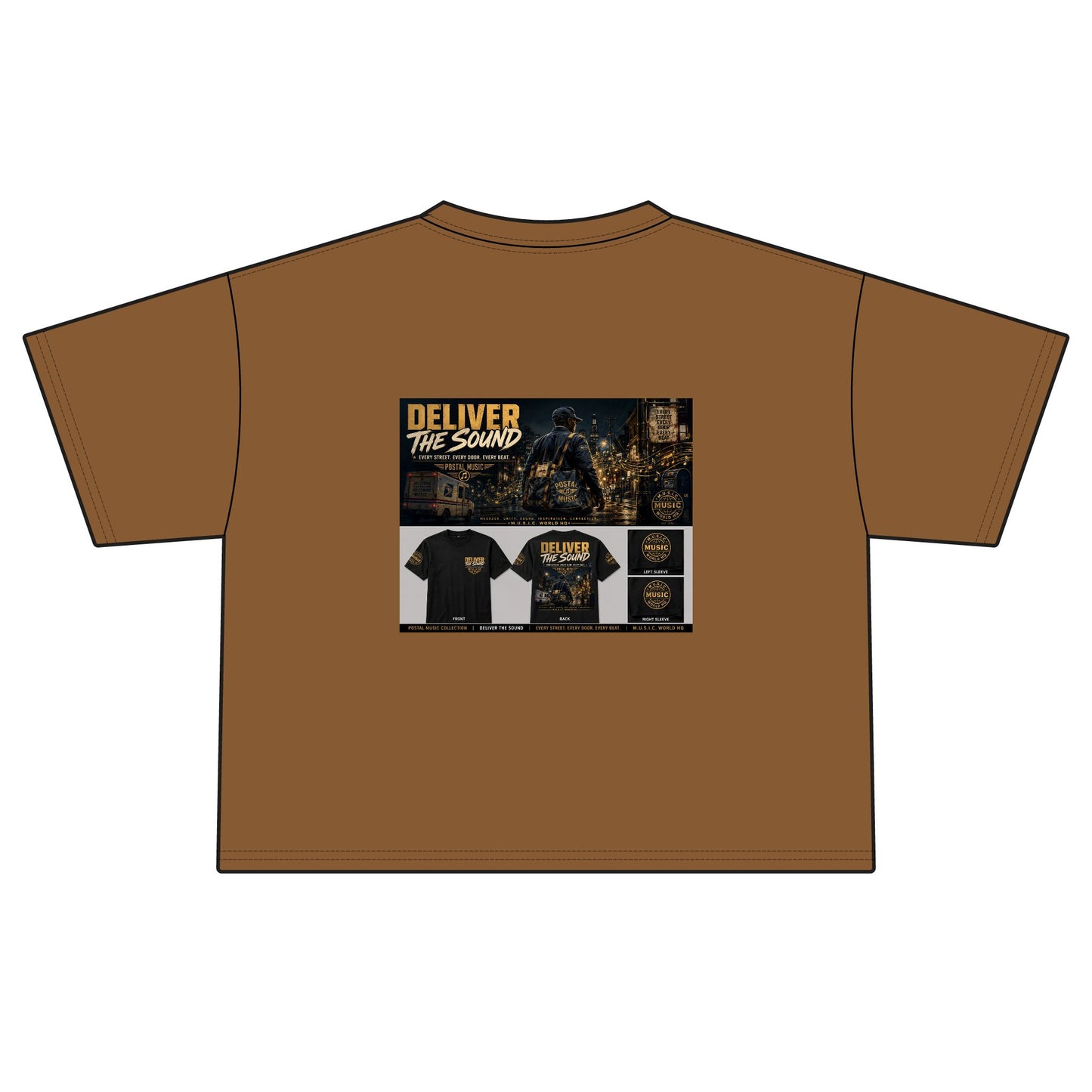 Postal Music — Deliver the Sound — Women's Boxy T-Shirt
