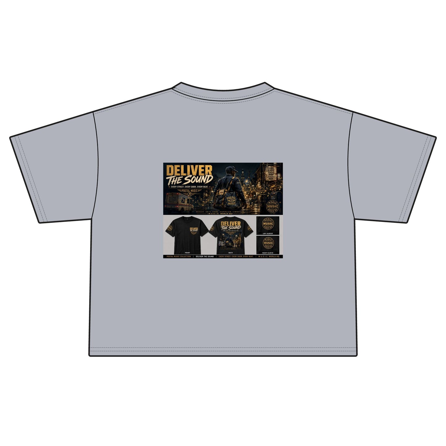Postal Music — Deliver the Sound — Women's Boxy T-Shirt