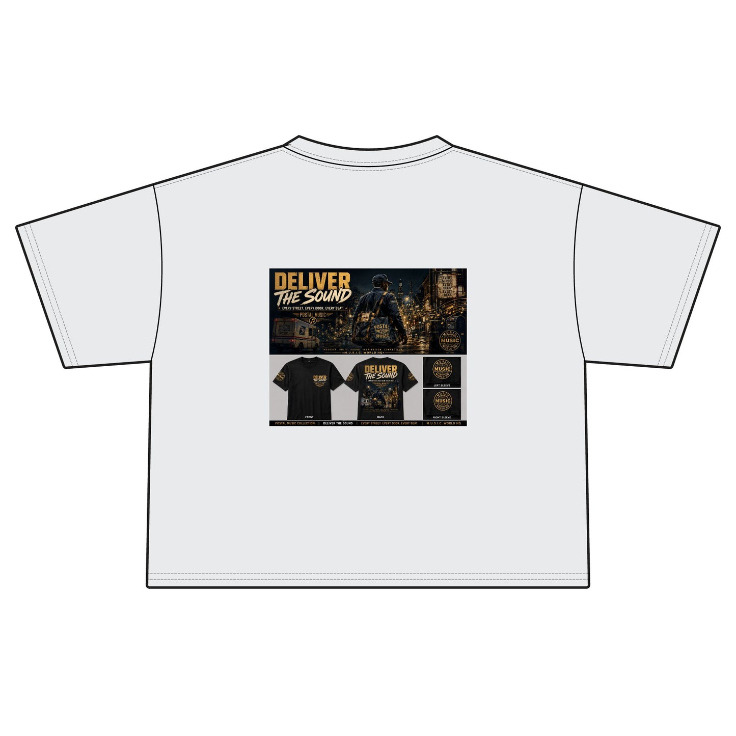 Postal Music — Deliver the Sound — Women's Boxy T-Shirt