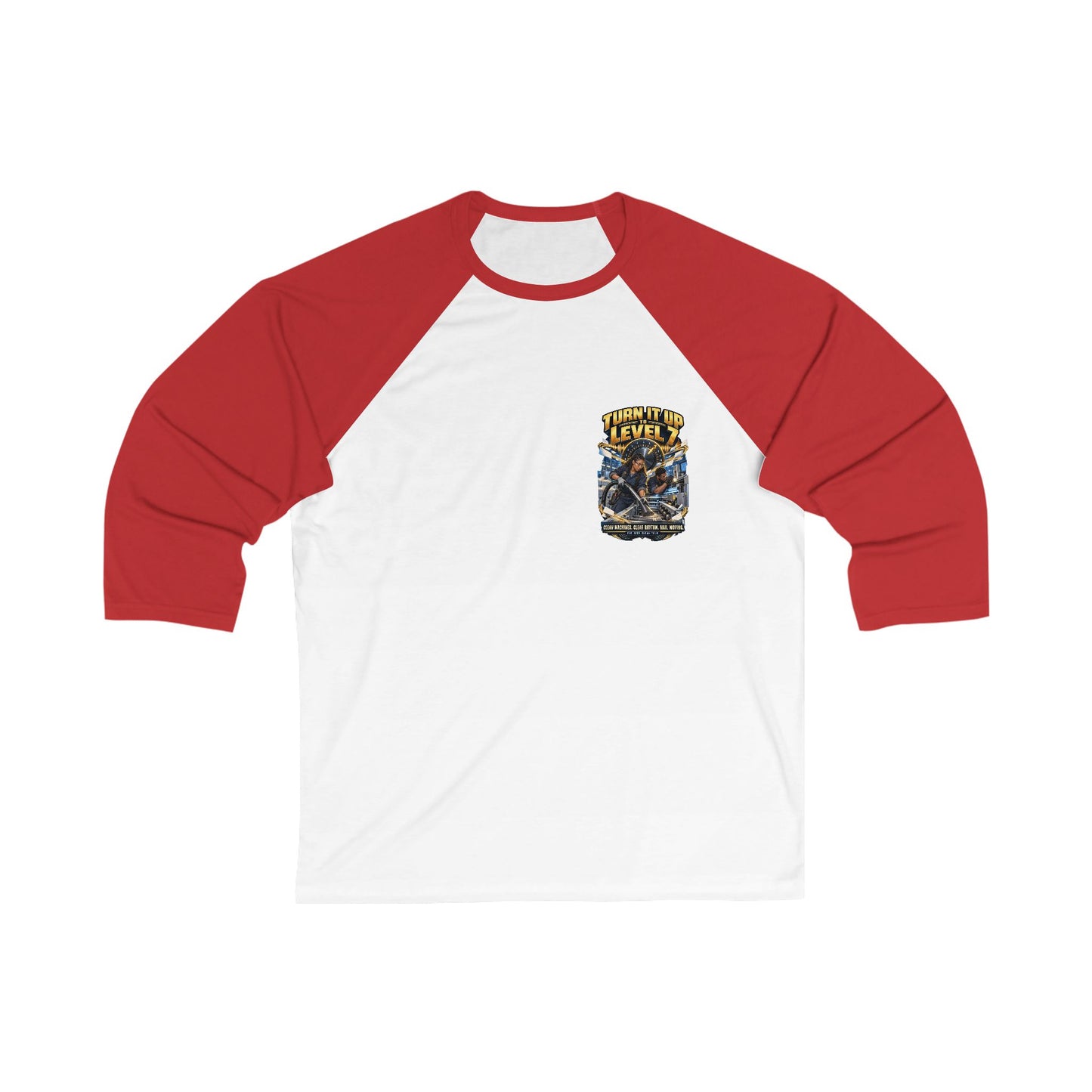 Postal Music - Turn It Up to Level 7 - Baseball Tee