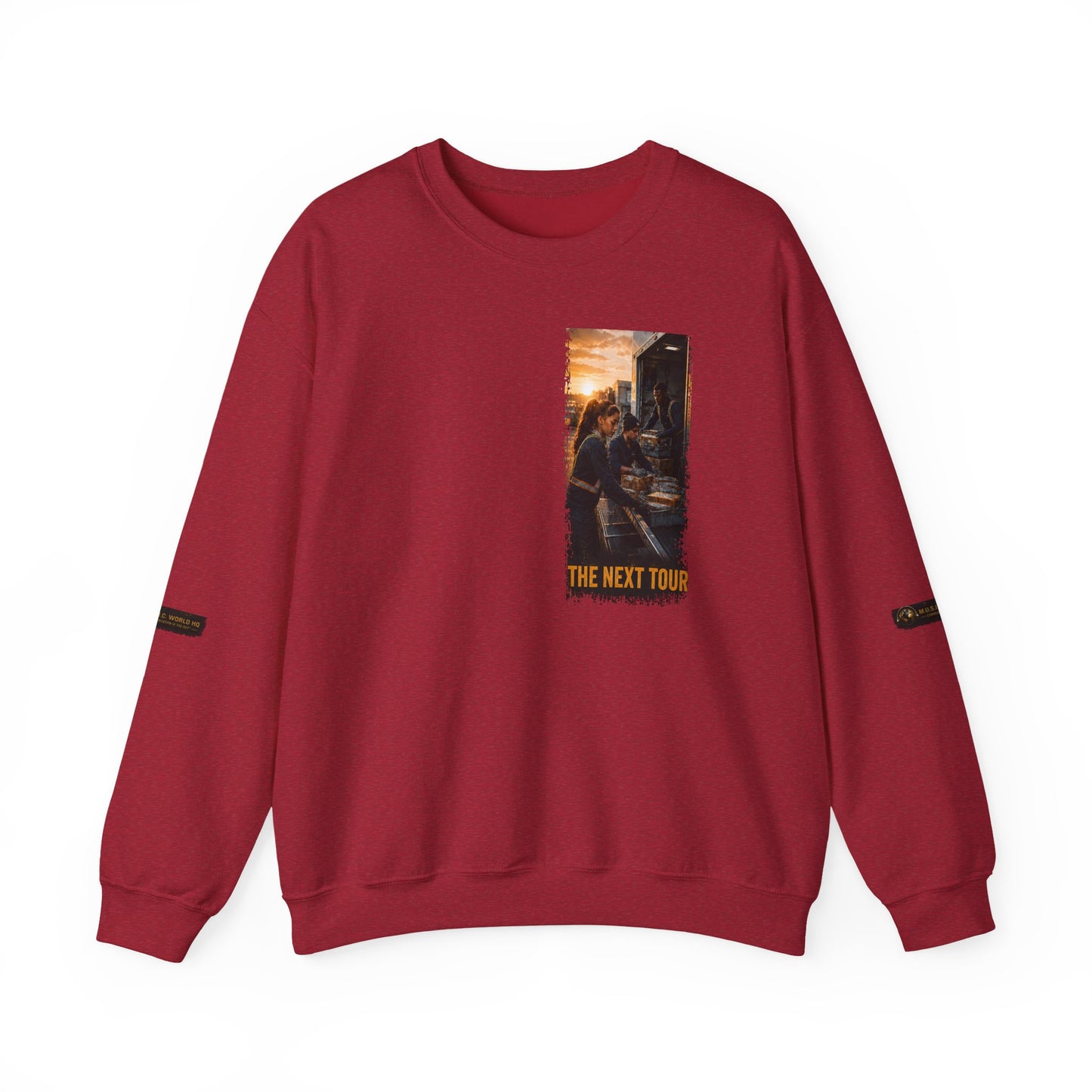 Postal Music — The Next Tour Core Crewneck Sweatshirt — Color Group 1 of 3