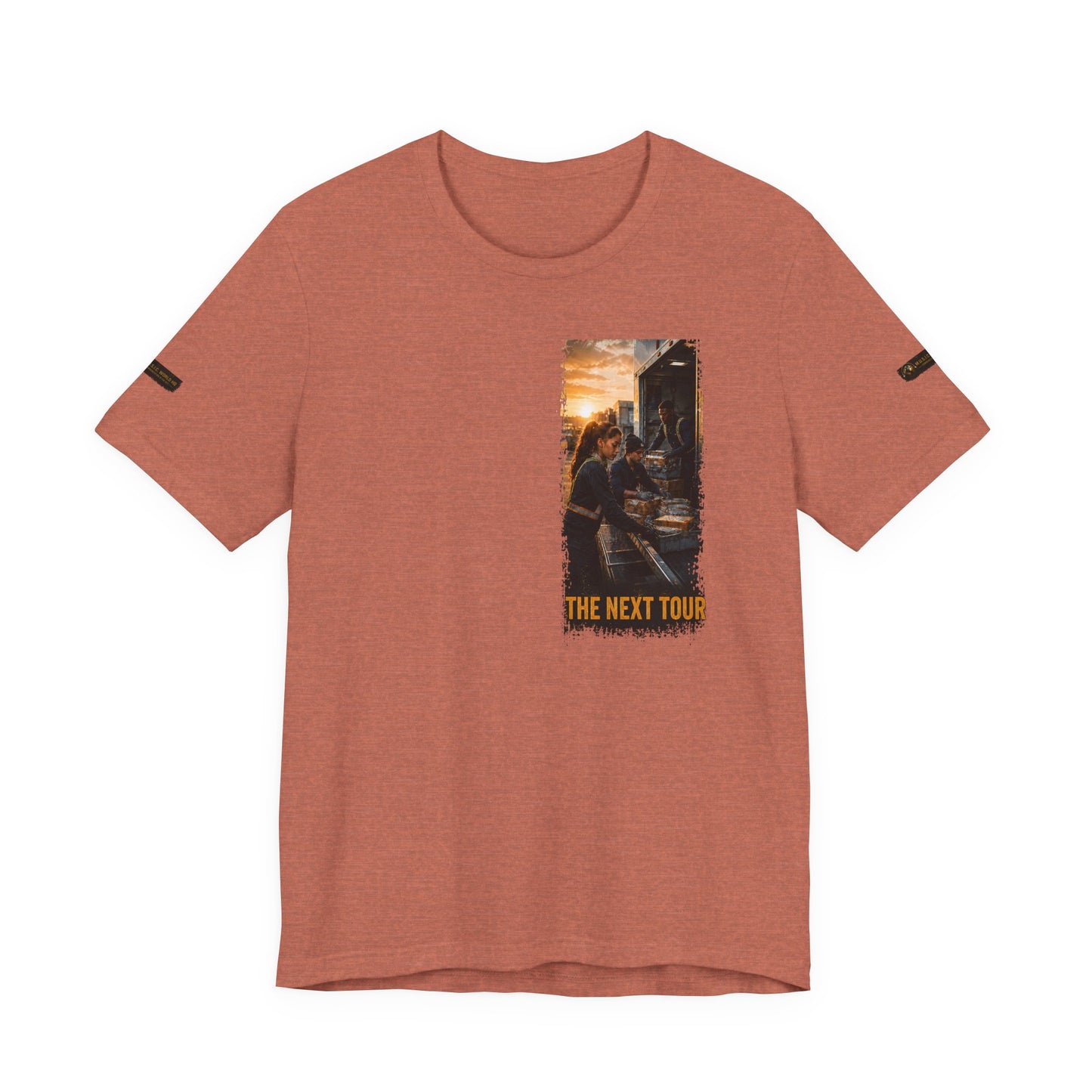 Postal Music — The Next Tour Premium Unisex T-Shirt — Color Group 4 of 11