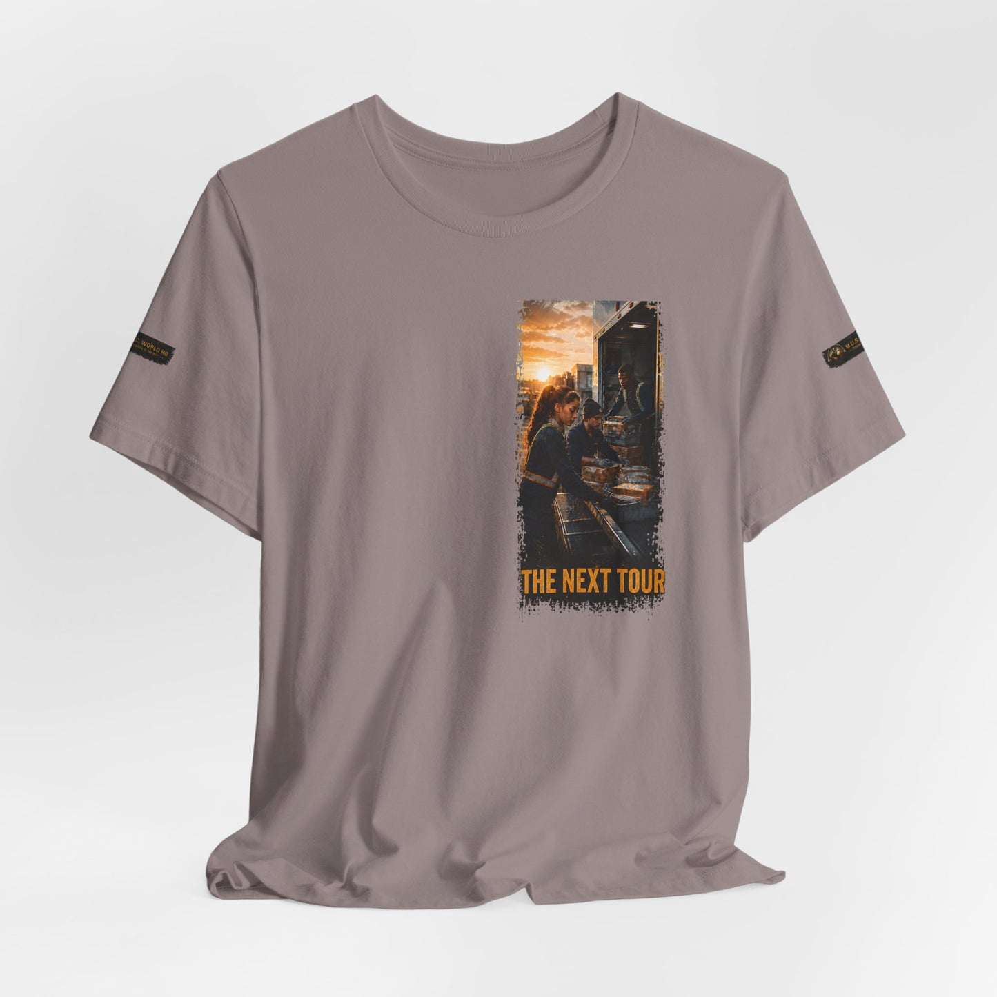 Postal Music — The Next Tour Premium Unisex T-Shirt — Color Group 9 of 11