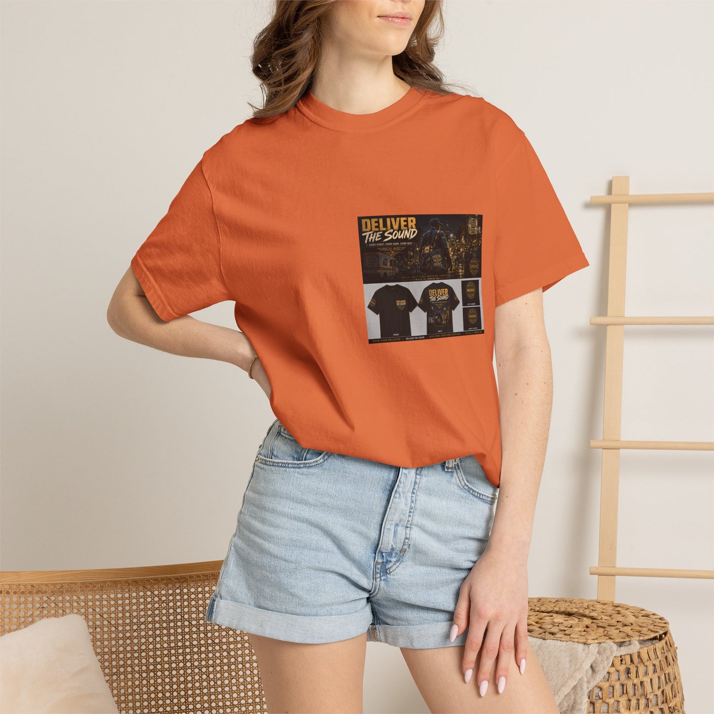 Postal Music — Deliver the Sound — Garment-Dyed T-Shirt