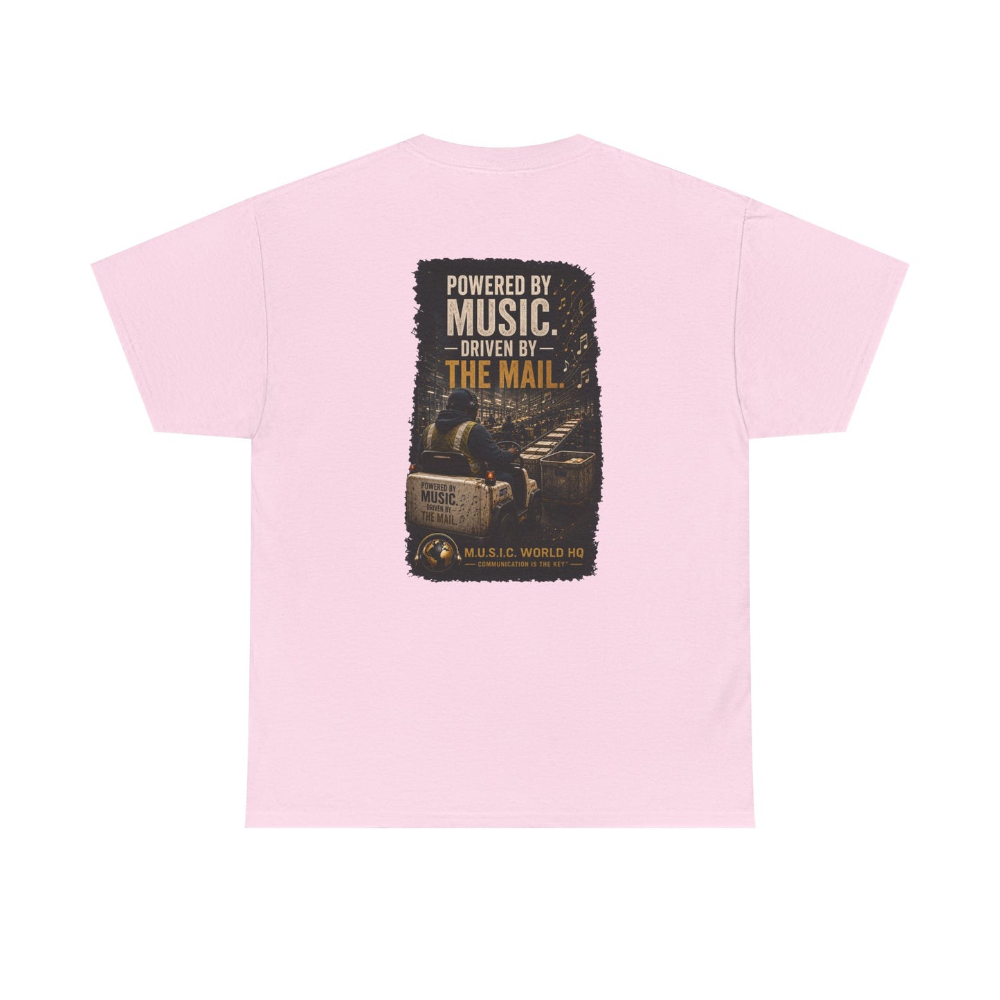 Postal Music - Powered by Music Premium T-Shirt - Colorways C