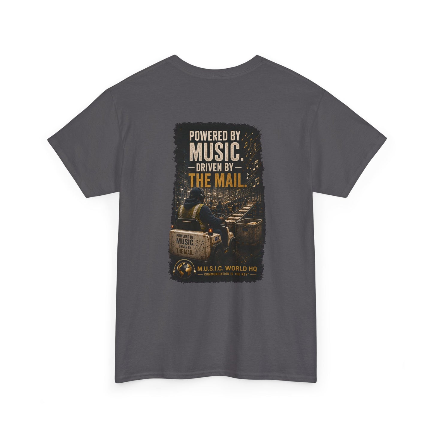 Postal Music - Powered by Music Premium T-Shirt - Colorways B