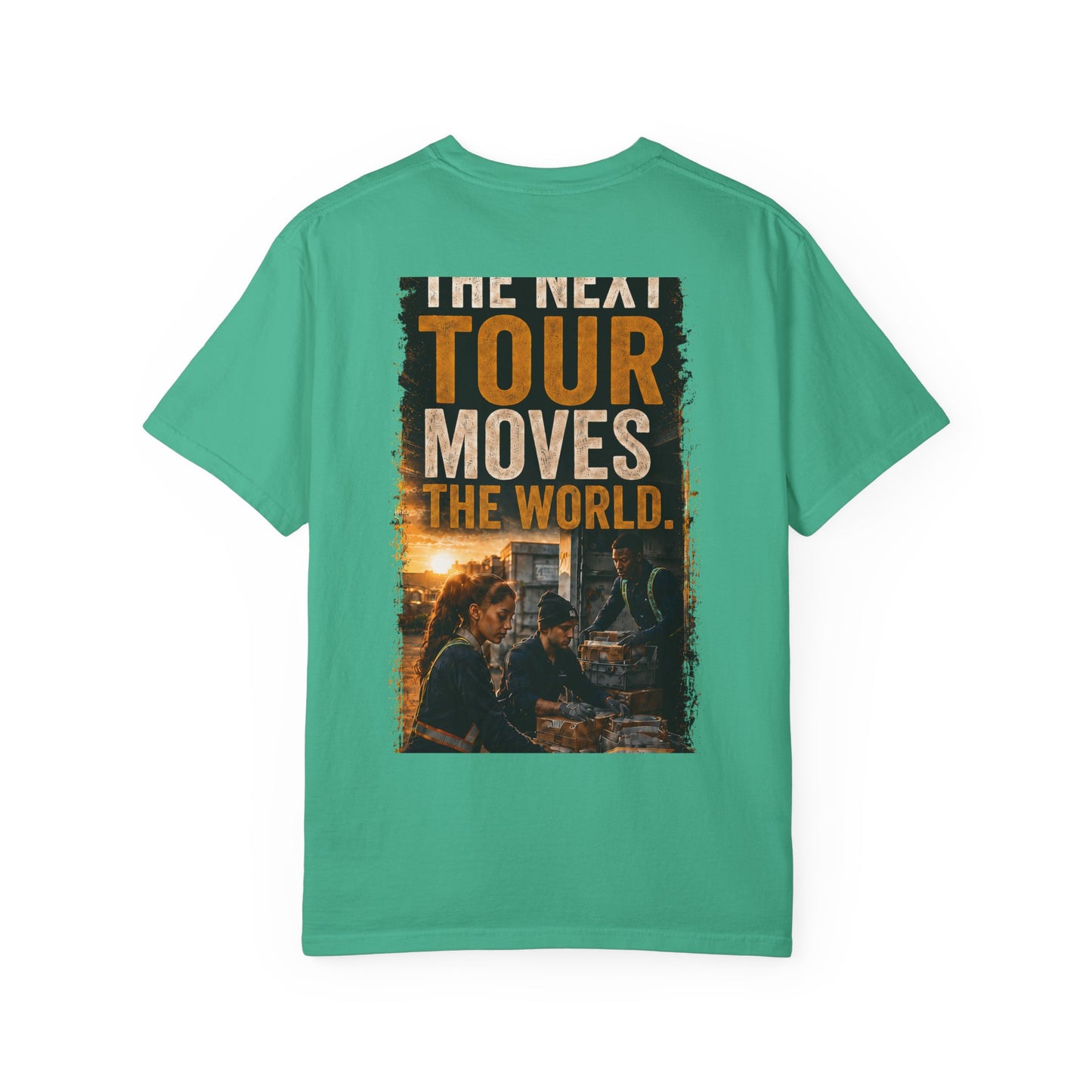 Postal Music — The Next Tour Garment-Dyed T-Shirt — Color Group 2 of 4