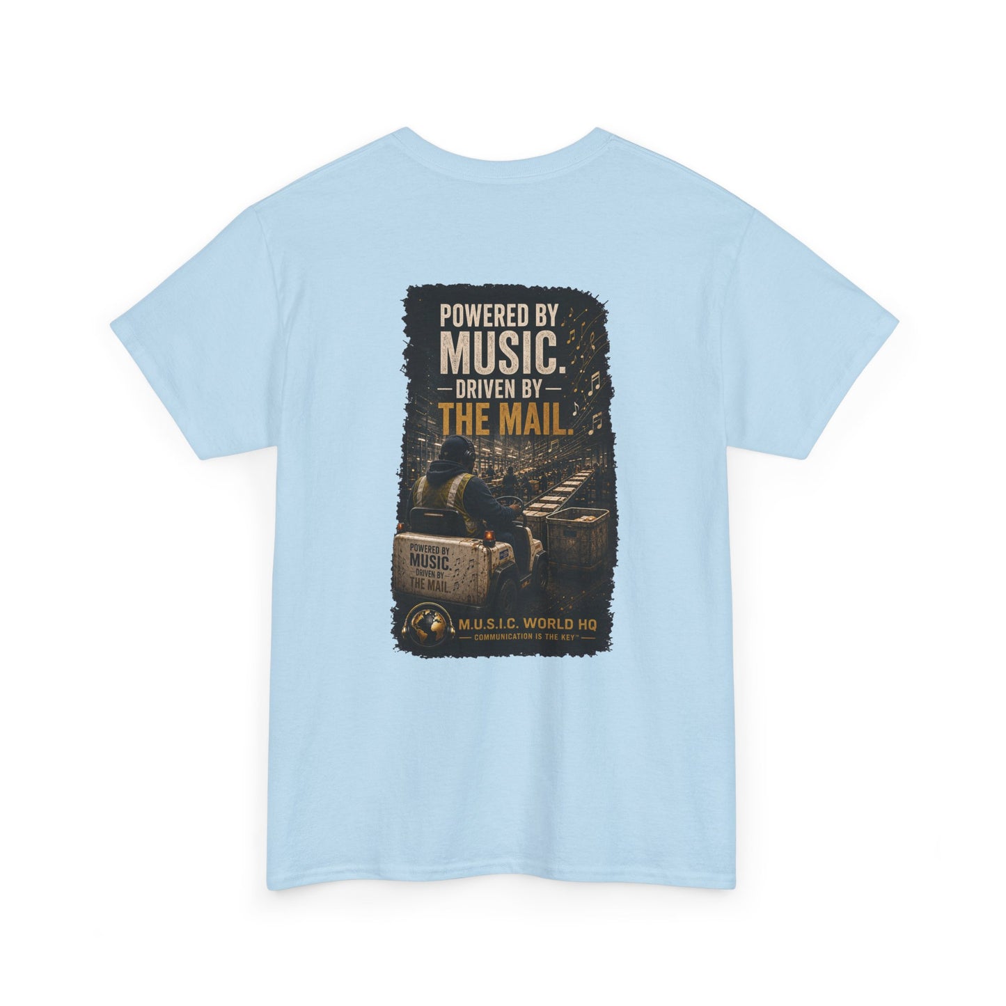 Postal Music - Powered by Music Premium T-Shirt - Colorways C