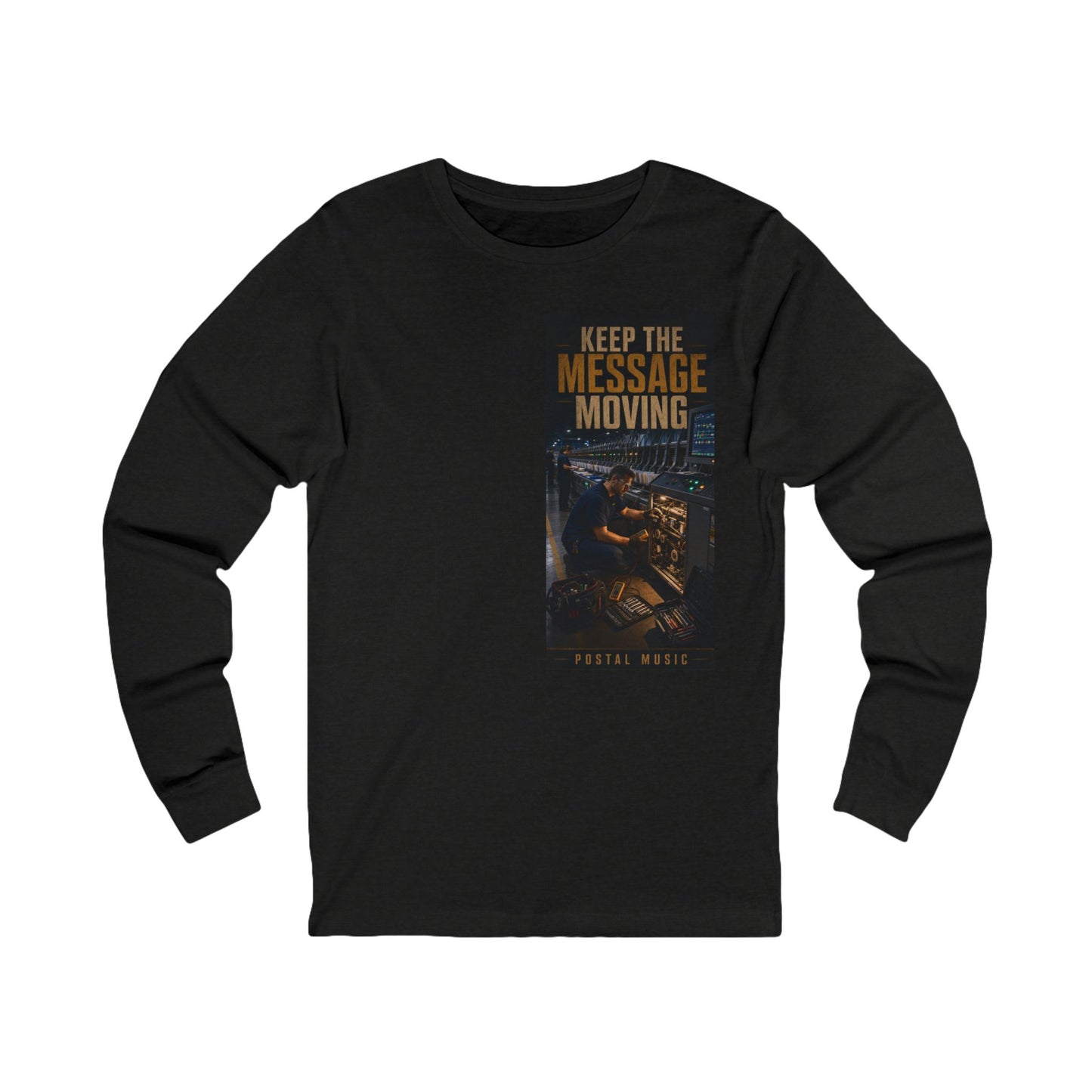 Postal Music — Keep the Message Moving — Long-Sleeve T-Shirt