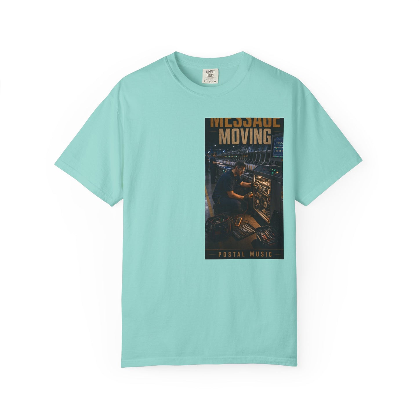 Postal Music — Keep the Message Moving — Garment-Dyed T-Shirt