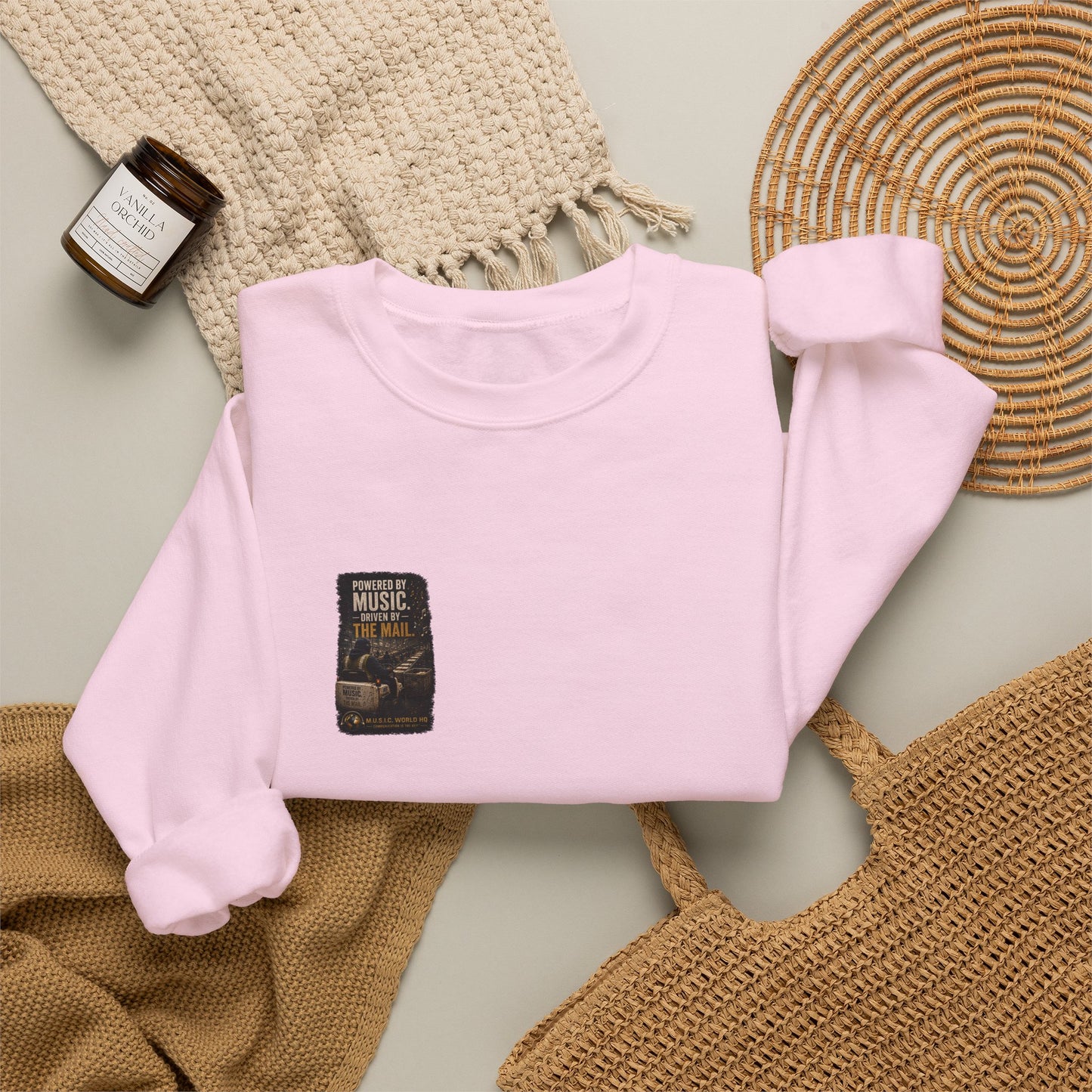Postal Music - Powered by Music Crewneck Sweatshirt - Colorways B