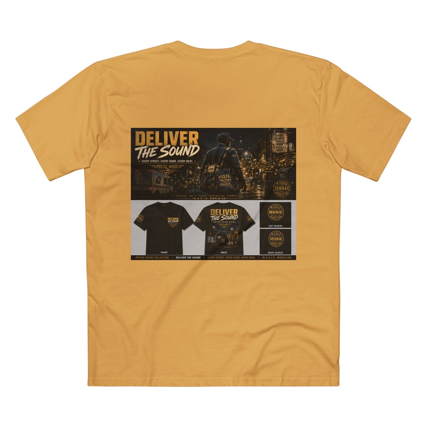 Postal Music — Deliver the Sound — Streetwear T-Shirt