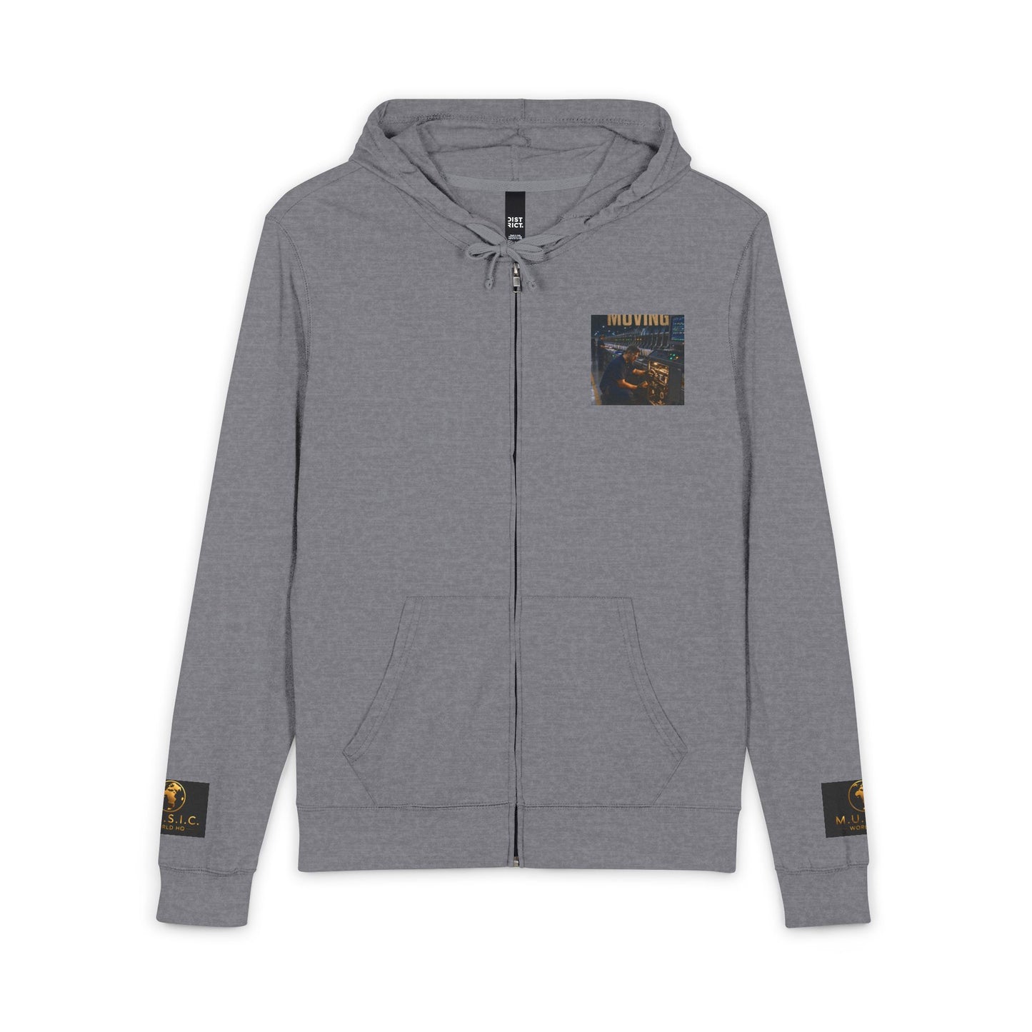 Postal Music — Keep the Message Moving — Full-Zip Hoodie