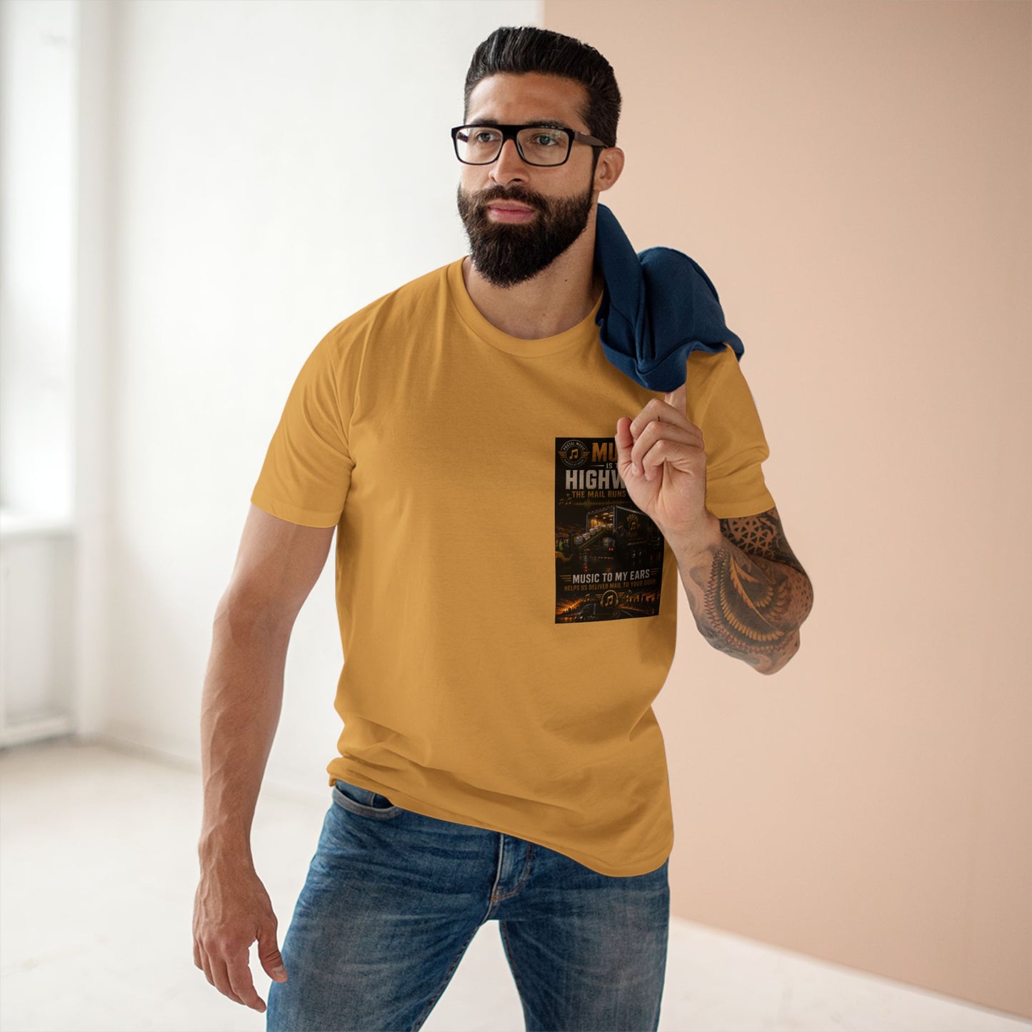Postal Music — Music Is the Highway — Streetwear T-Shirt