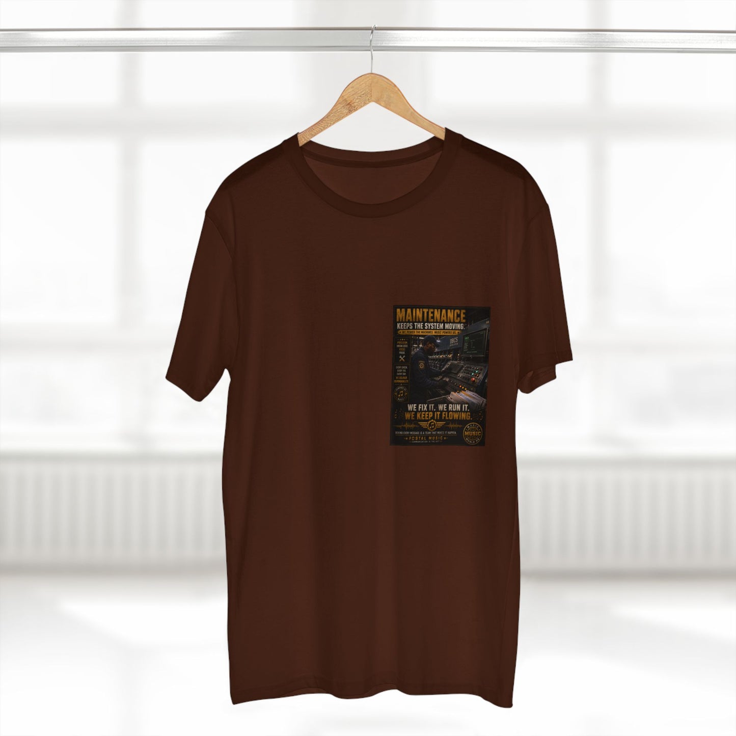 Postal Music — Maintenance Keeps the System Moving — Streetwear T-Shirt