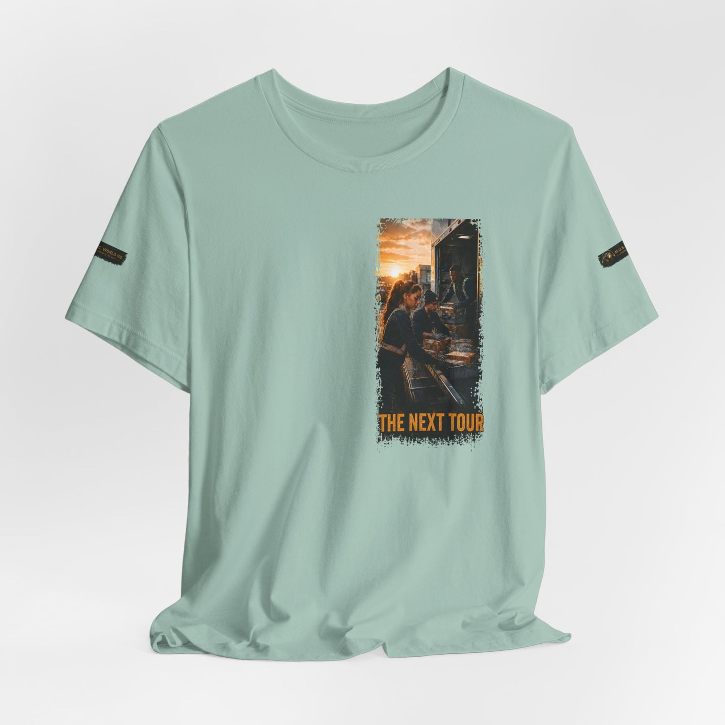 Postal Music — The Next Tour Premium Unisex T-Shirt — Color Group 2 of 11