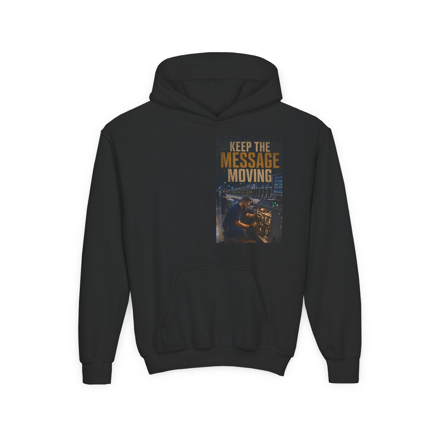 Postal Music — Keep the Message Moving — Youth Hoodie