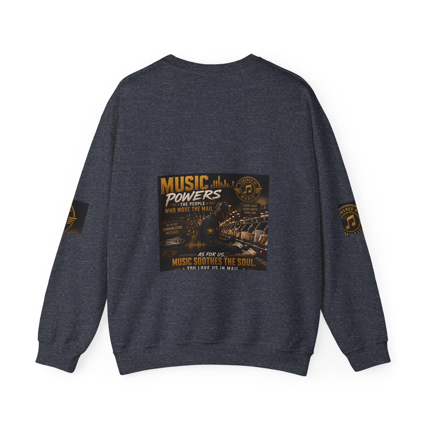 Postal Music — Music Powers the People — Core Crewneck Sweatshirt