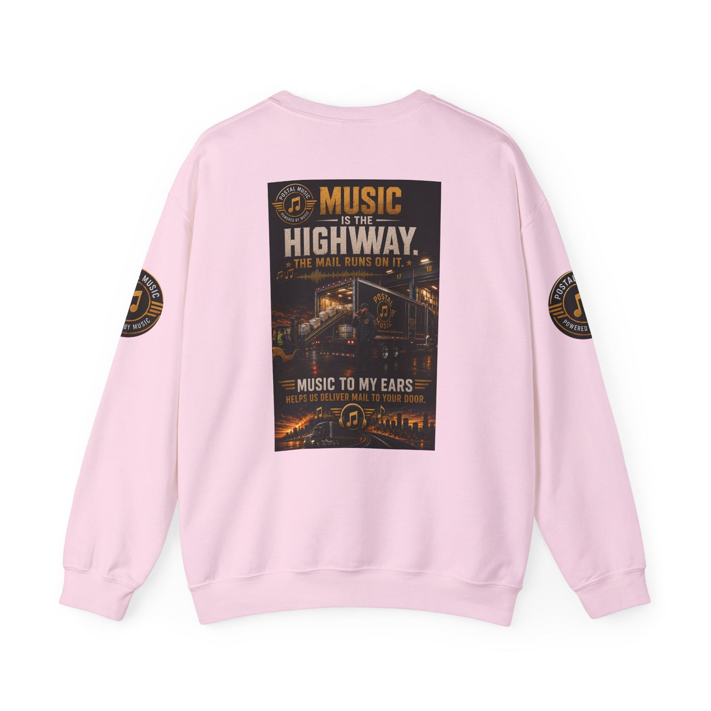 Postal Music — Music Is the Highway — Core Crewneck Sweatshirt