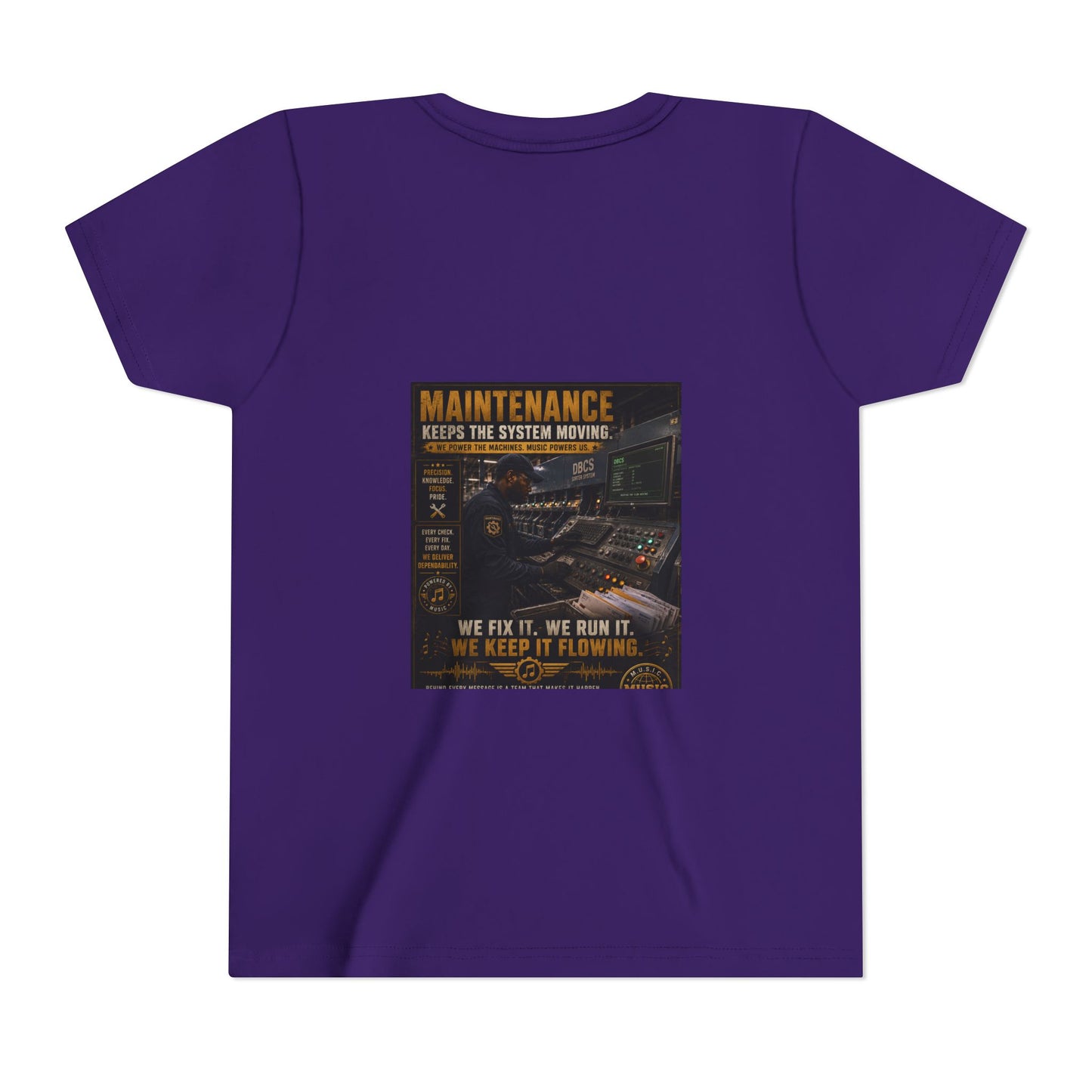 Postal Music — Maintenance Keeps the System Moving — Youth T-Shirt