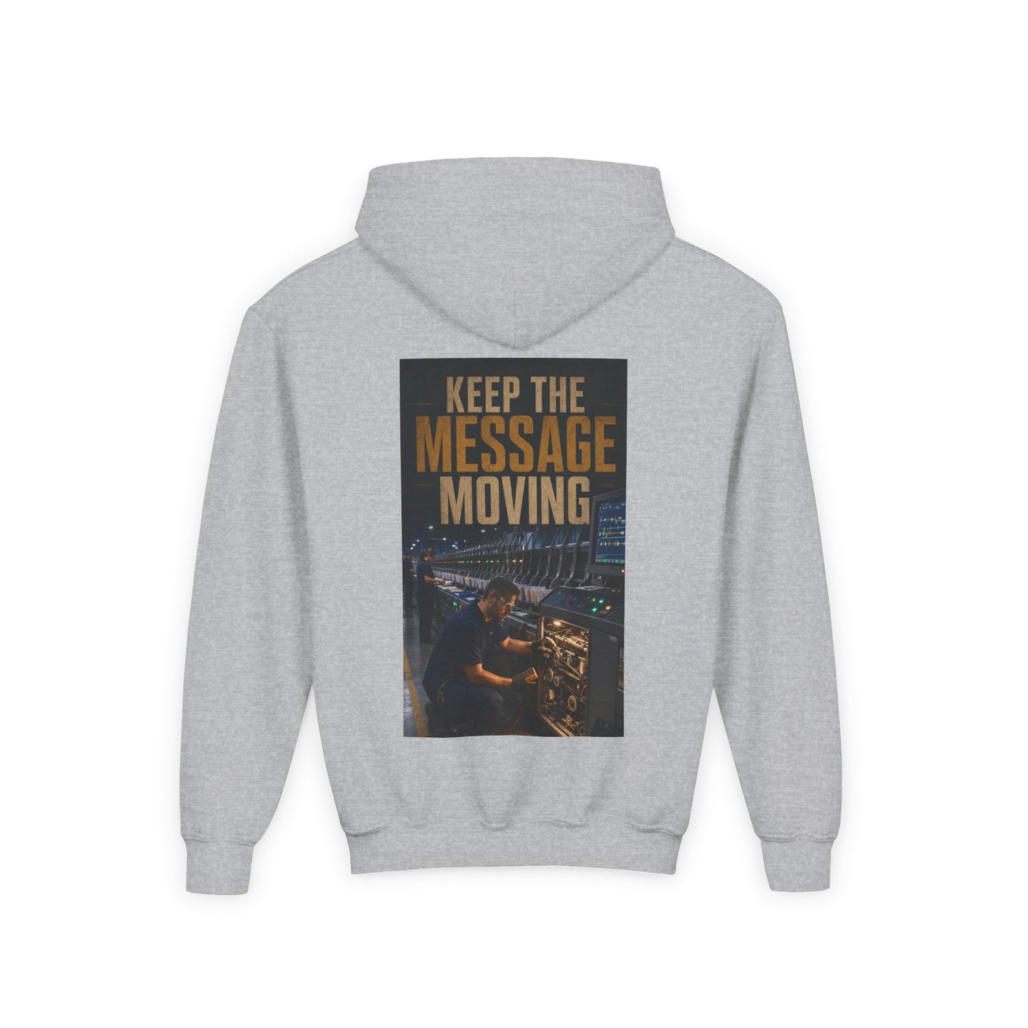 Postal Music — Keep the Message Moving — Youth Hoodie