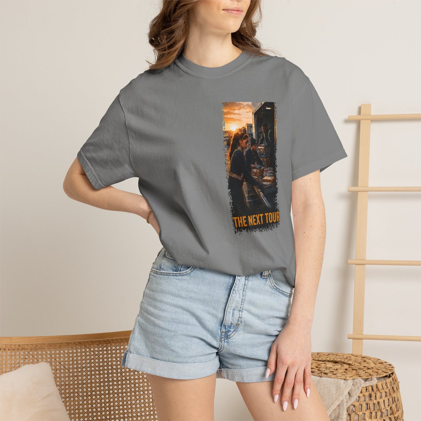 Postal Music — The Next Tour Garment-Dyed T-Shirt — Color Group 2 of 4