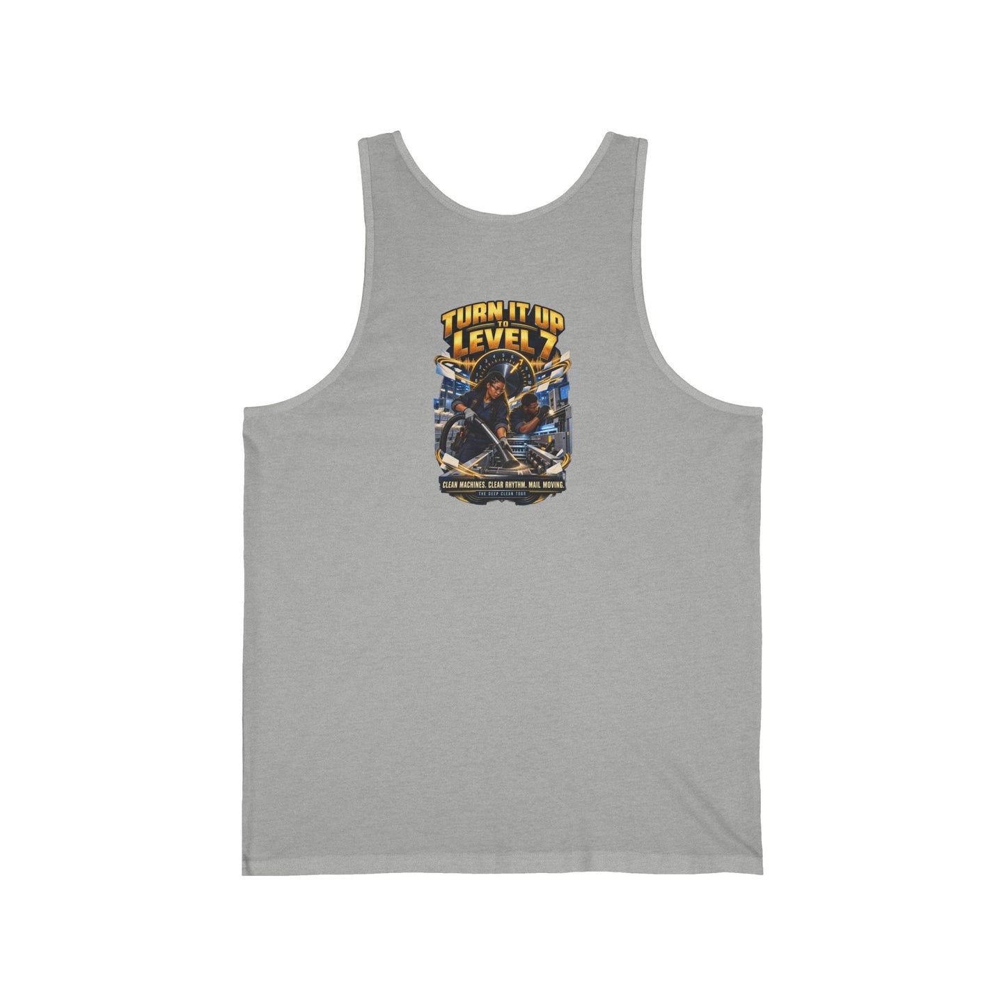 Postal Music - Turn It Up to Level 7 - Unisex Tank Top
