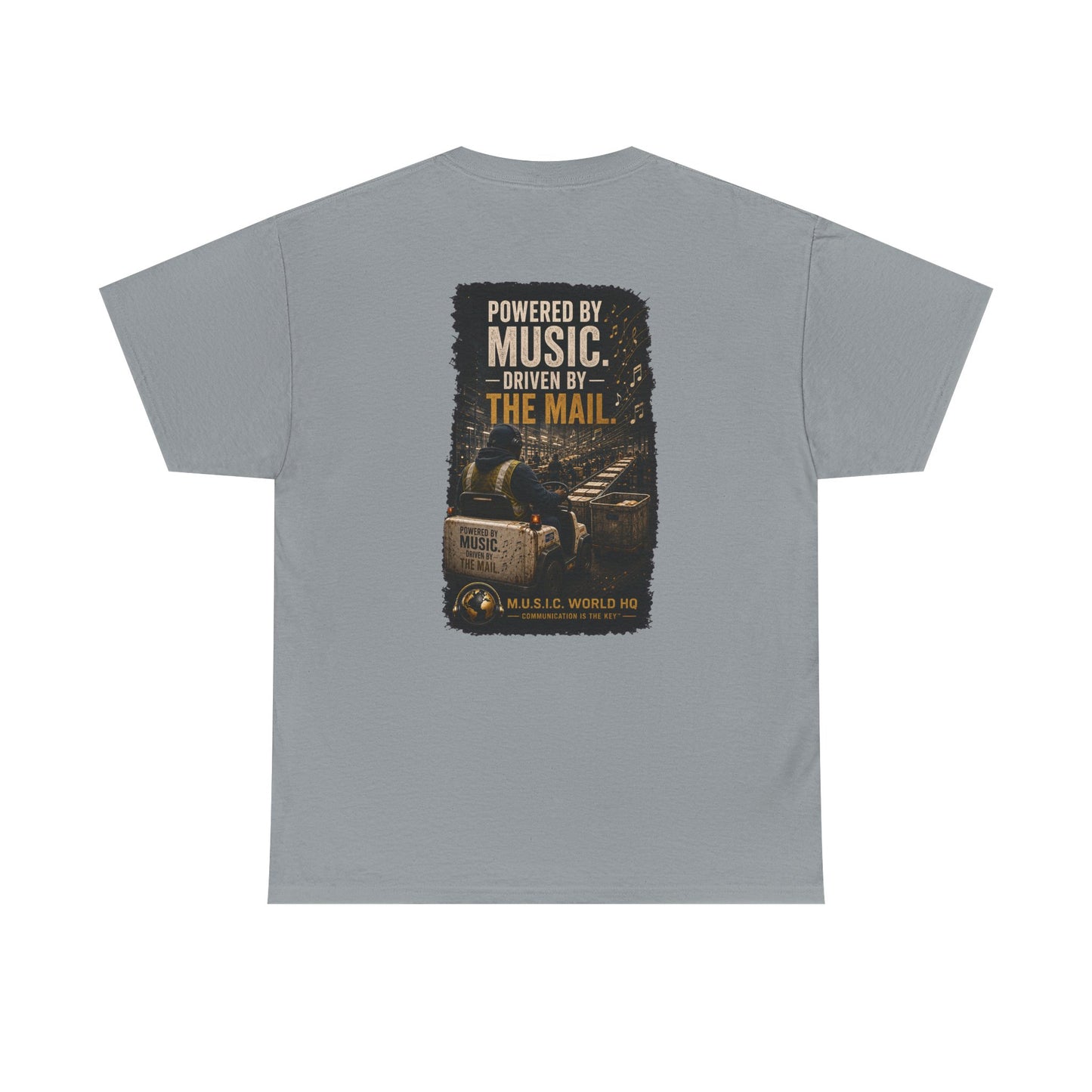 Postal Music - Powered by Music Premium T-Shirt - Colorways B
