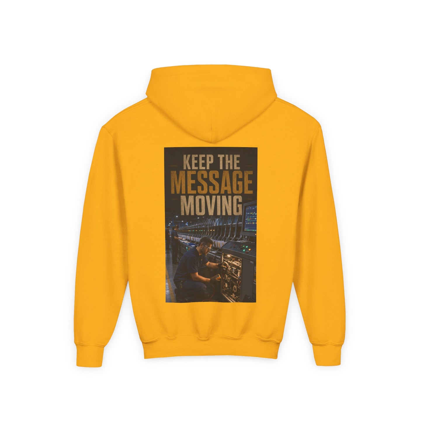 Postal Music — Keep the Message Moving — Youth Hoodie