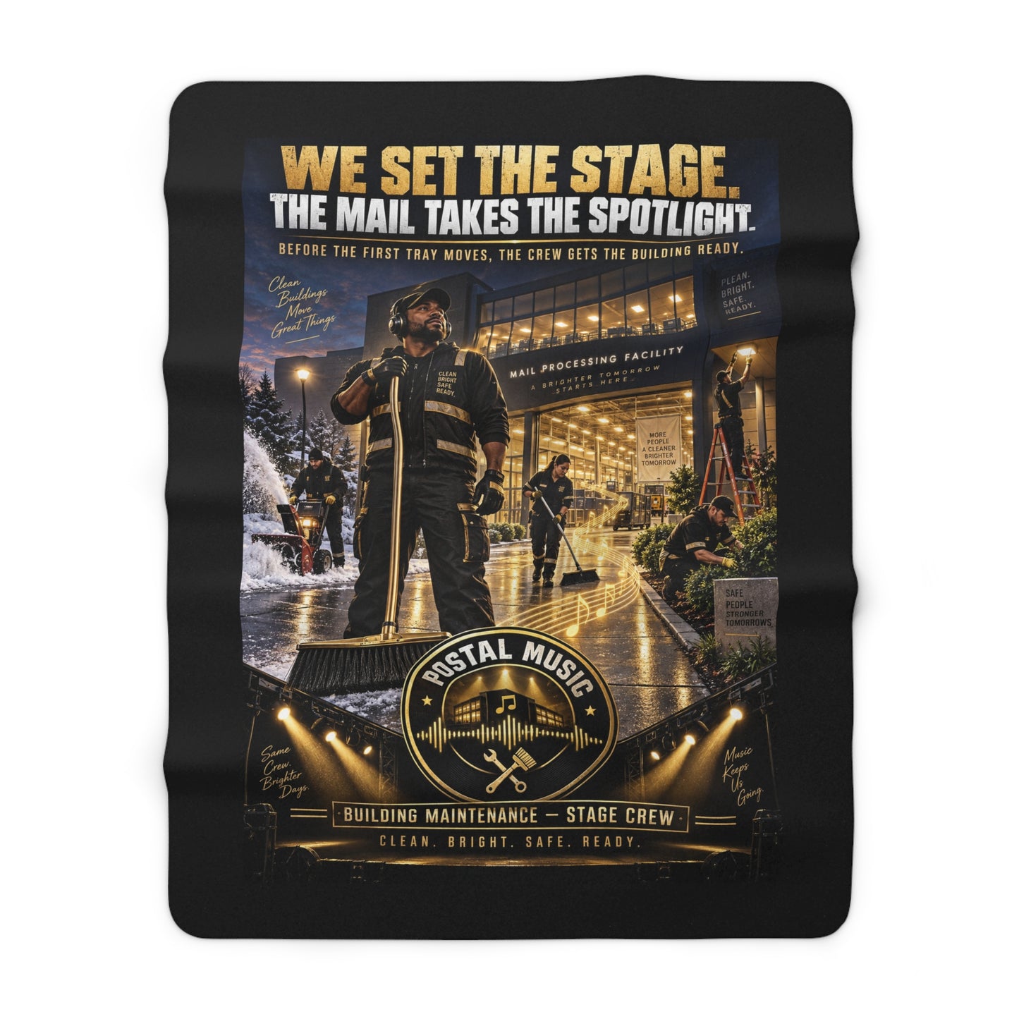 Postal Music - We Set the Stage - Sherpa Fleece Blanket