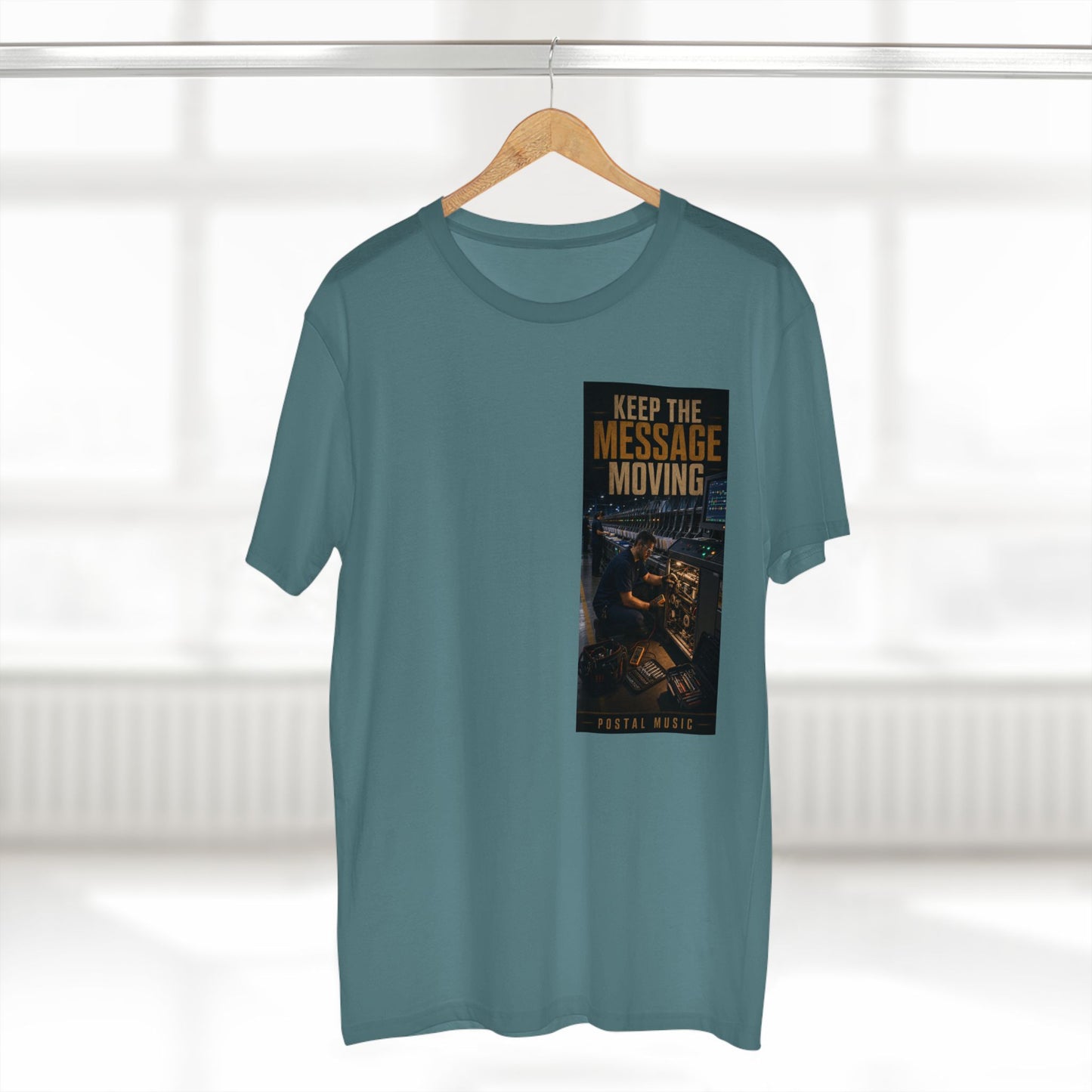 Postal Music — Keep the Message Moving — Streetwear T-Shirt