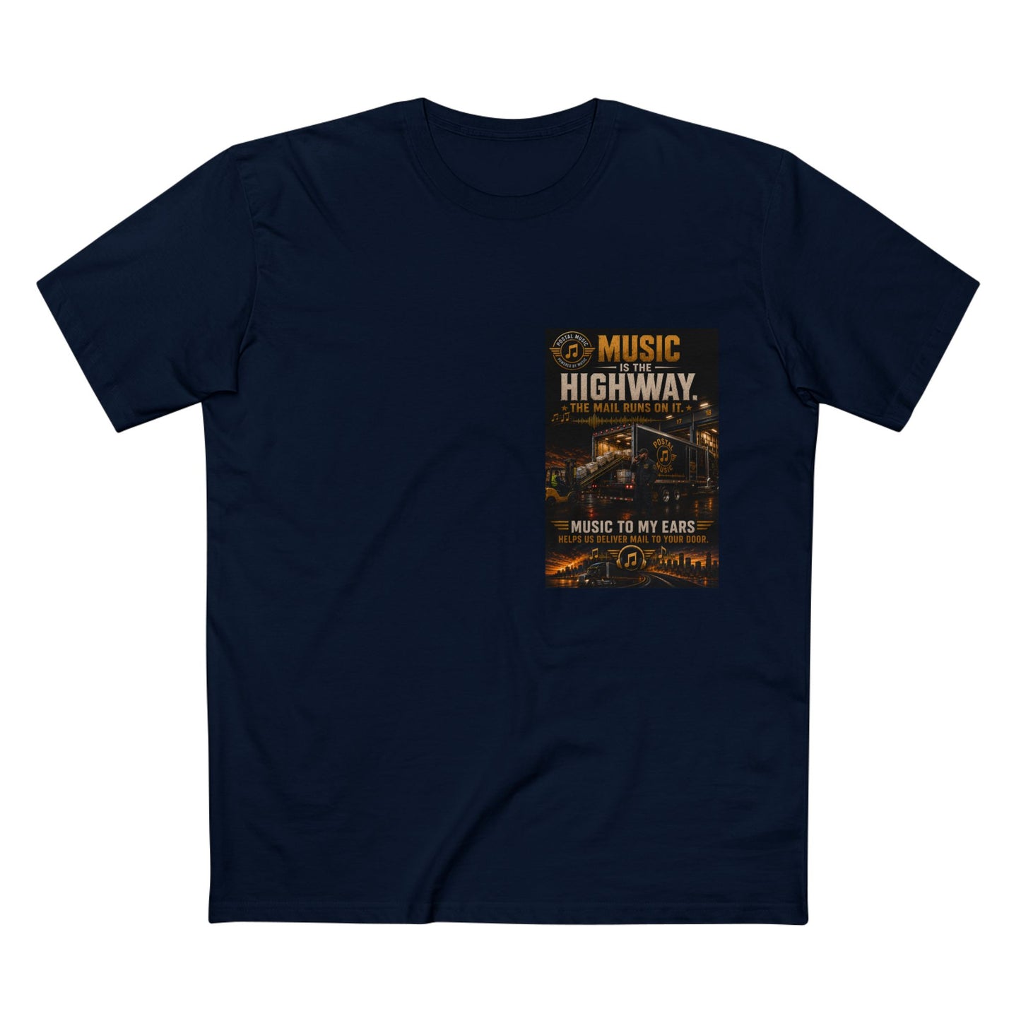 Postal Music — Music Is the Highway — Streetwear T-Shirt