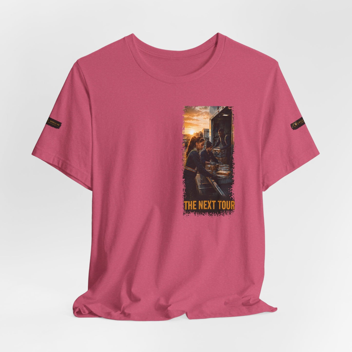 Postal Music — The Next Tour Premium Unisex T-Shirt — Color Group 6 of 11