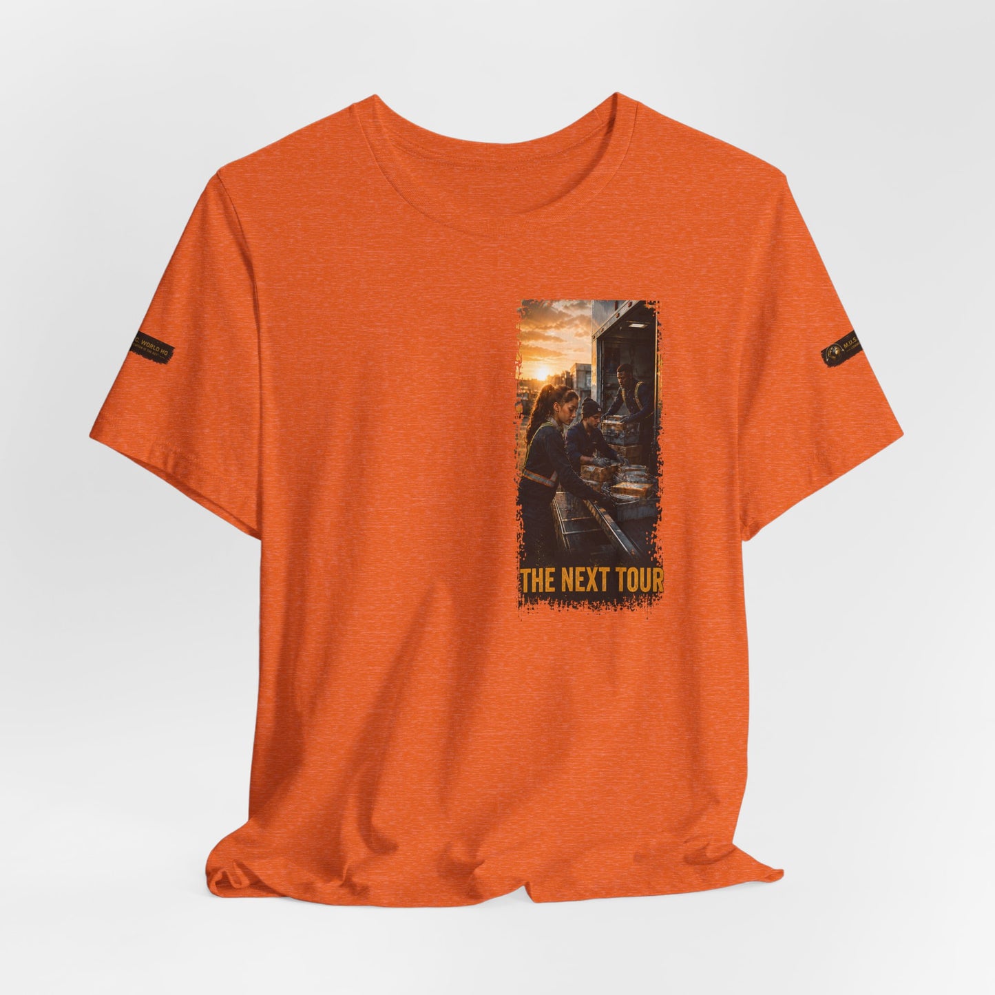 Postal Music — The Next Tour Premium Unisex T-Shirt — Color Group 5 of 11